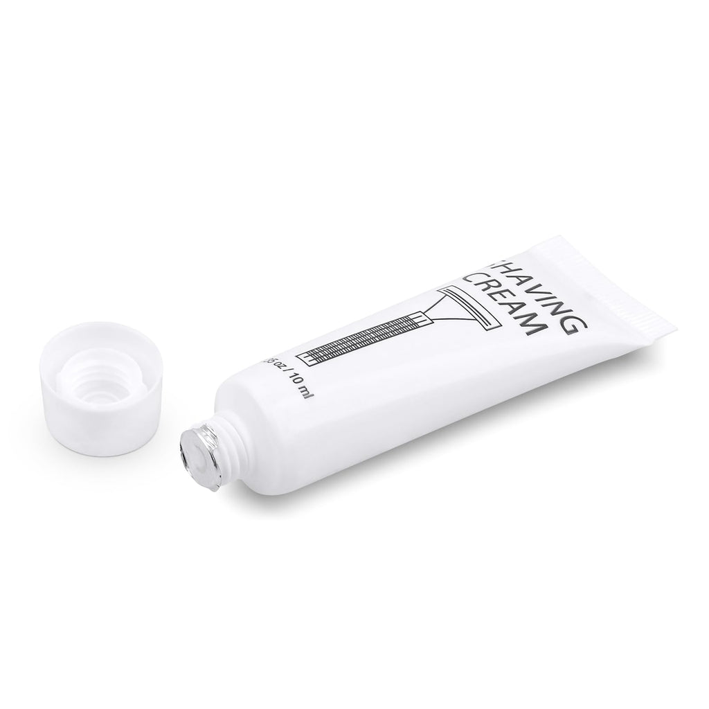 SLequipo 150-Pack Shaving Cream Tubes – Travel-Size, Individually Wrapped, Bulk Hotel Amenities