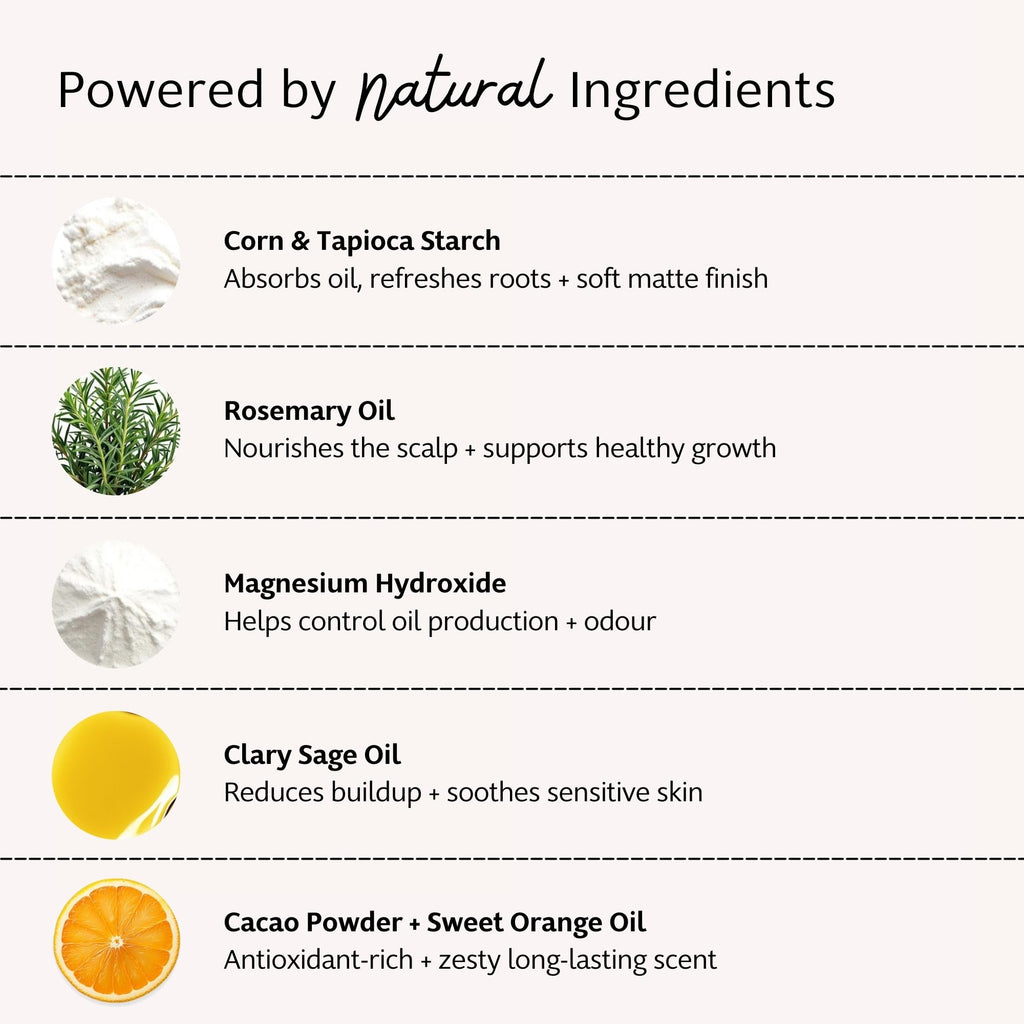 Slo Dry Shampoo for Dark Hair — Wild Orange + Cacao, 2-Pack | Natural, Vegan, Talc-Free