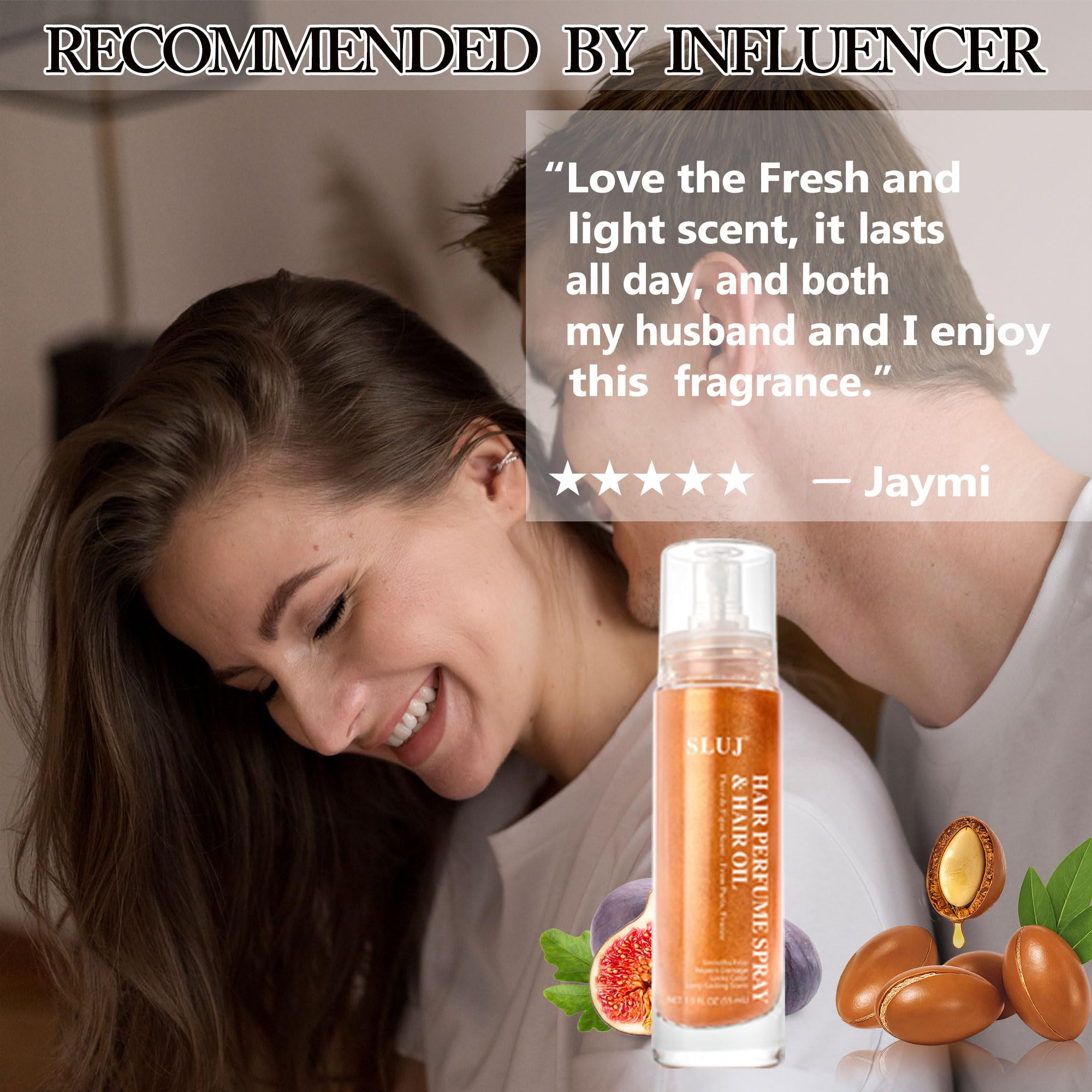 SLUJ Hair Perfume for Women – Argan Oil, Bronze Shimmer, Heat Protection