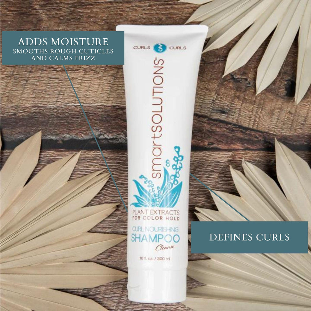 SMART SOLUTIONS Curl Nourishing Shampoo, 8oz — Defines Curls, Adds Shine, Paraben-Free