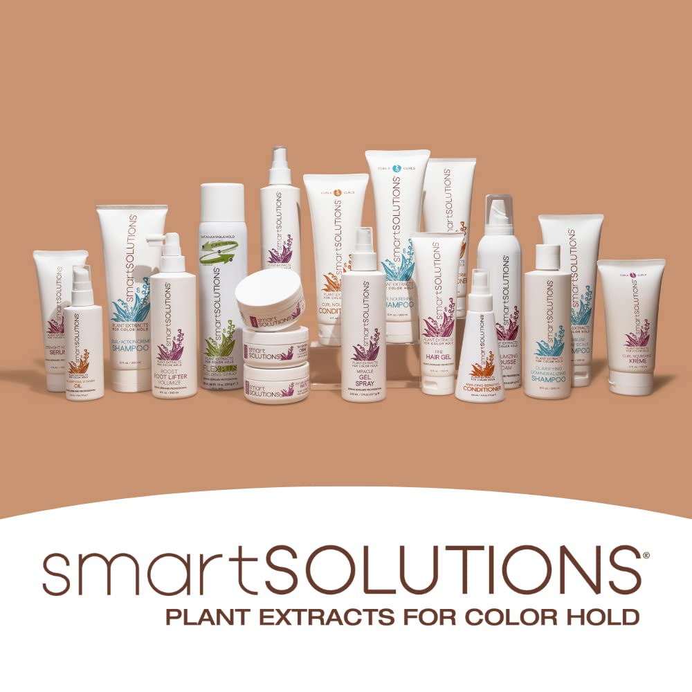 SMART SOLUTIONS Miracle Gel Spray, 8 oz Pack of 2 | 24-Hour Hold, Non-Flake, Paraben-Free
