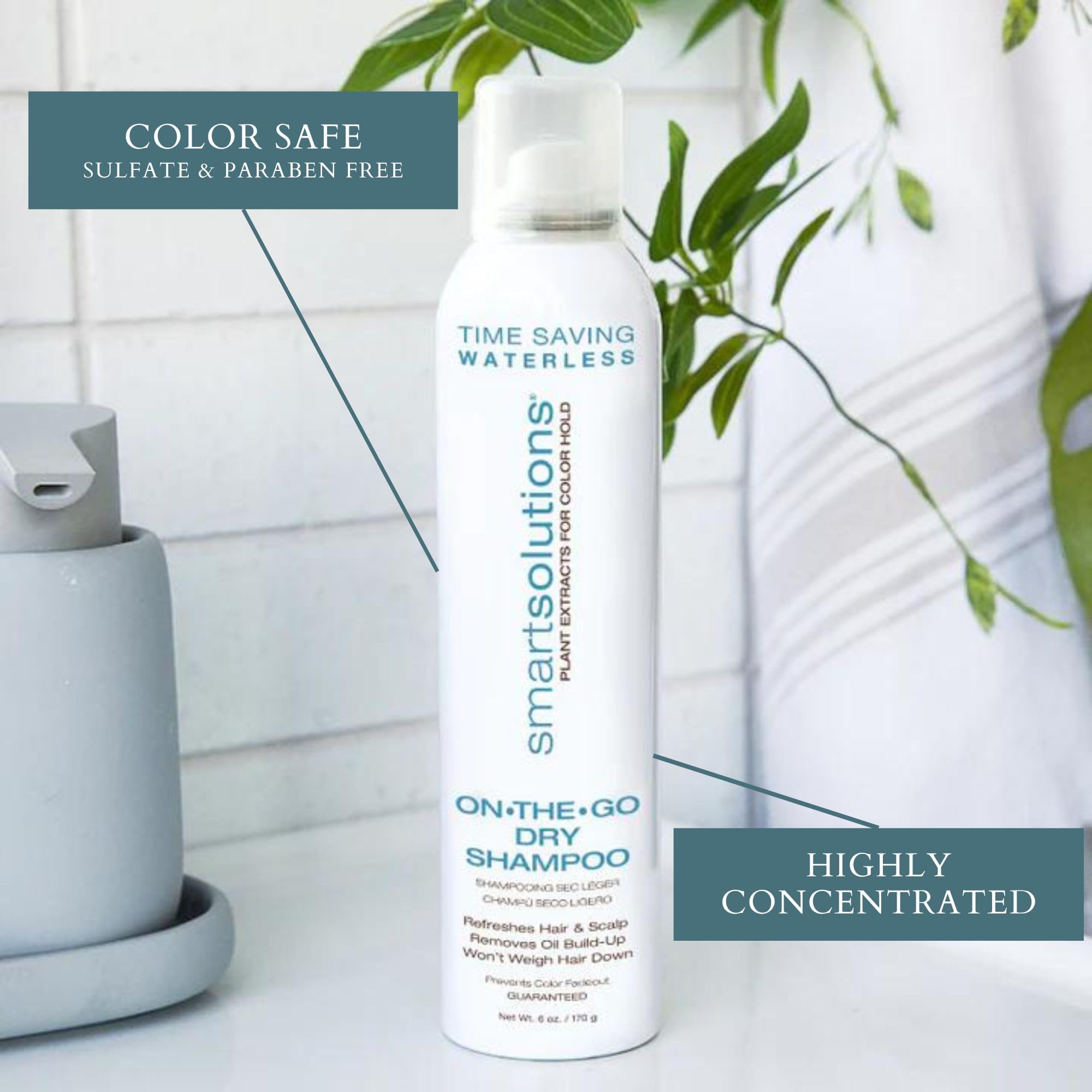 SMART SOLUTIONS On-The-Go Dry Shampoo 6 oz | Weightless | Volumizes | Paraben-Free