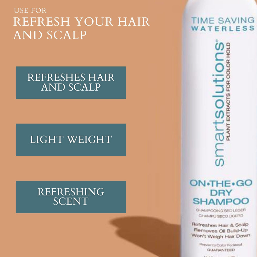 SMART SOLUTIONS On-The-Go Dry Shampoo 6 oz | Weightless | Volumizes | Paraben-Free