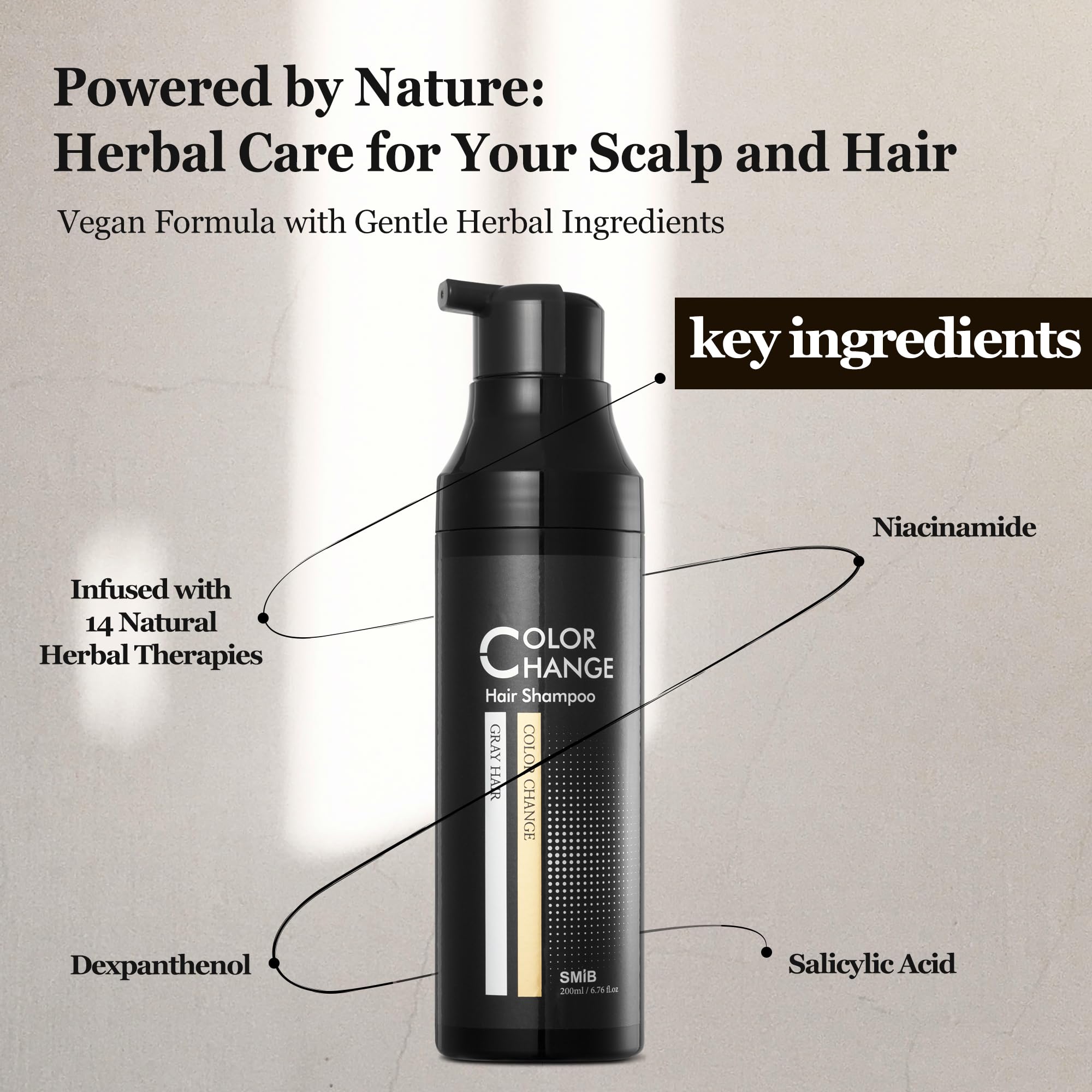 SMIB ColorChange Shampoo – Hypoallergenic Gray Blending Hair Dye