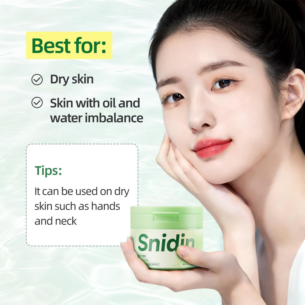 Snidin Toner Pads – Centella Asiatica & Collagen, Deep Hydration & Even Tone | 70 Pads