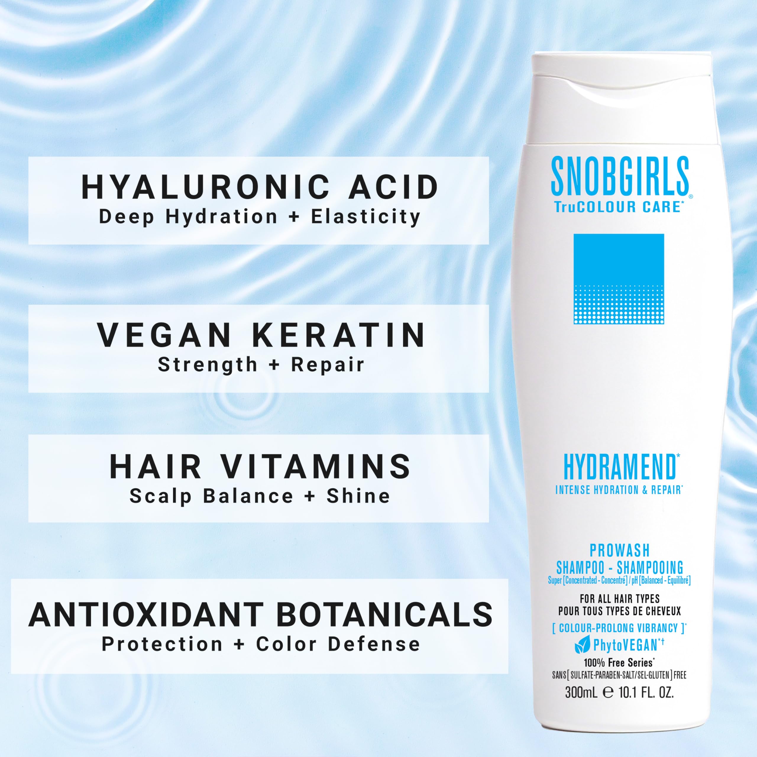 SNOB GIRLS Hydramend Shampoo for Color-Treated Hair – Hydrate, Repair & Color Care | Vegan Formula