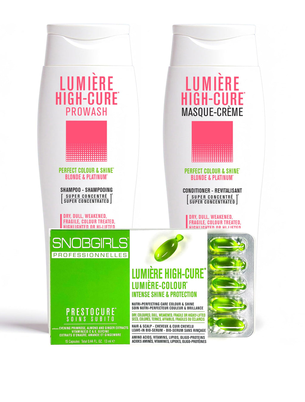 SNOBGIRLS Lumière Highcure: Color-Perfecting Shampoo for Highlighted & Bleached Hair – Vegan, Sulfate-Free