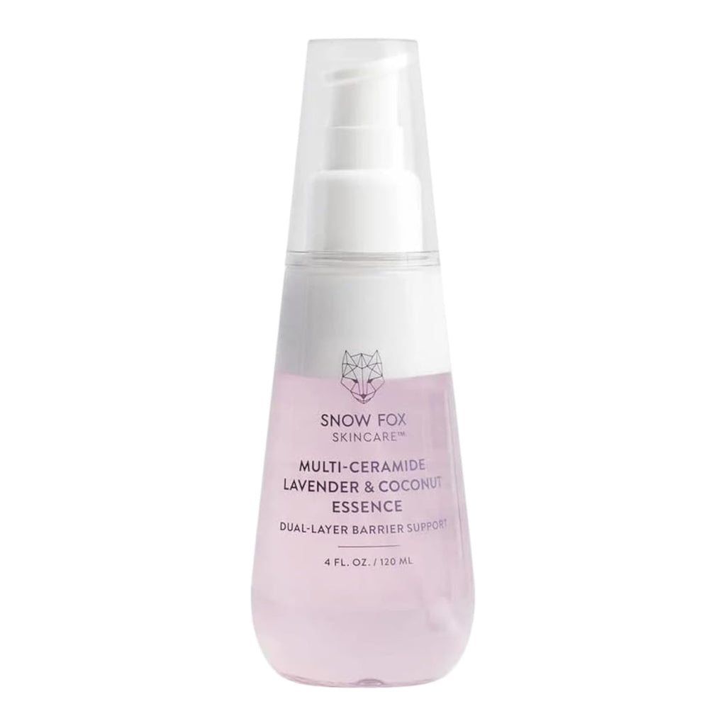 Snow Fox Skincare - Multi-Ceramide French Lavender & Coconut Essence Serum | Hydration for Dry, Mature, Sensitive Skin