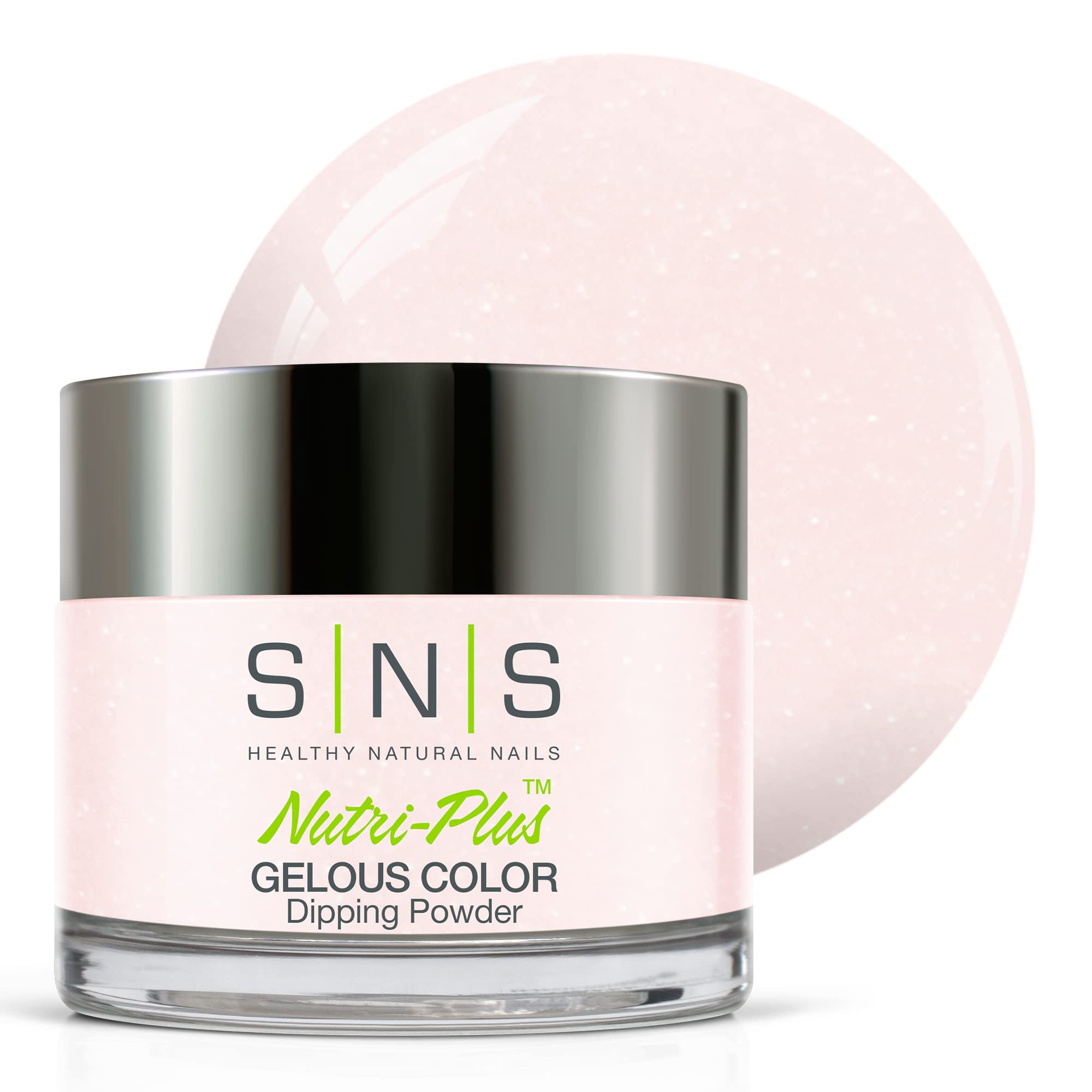 SNS Nail Dip Powder Brittany – Natural Nude Shimmer, 14-Day Color, Low Odor, No UV Lamp, 1 oz