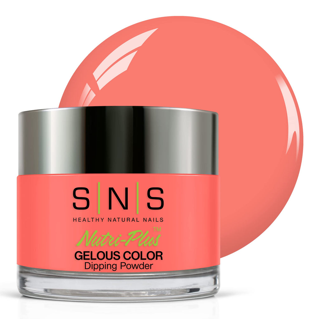 SNS Nail Dip Powder Eyes For You Peach/Coral – 1 Oz, 14-Day Wear, No UV, Low Odor