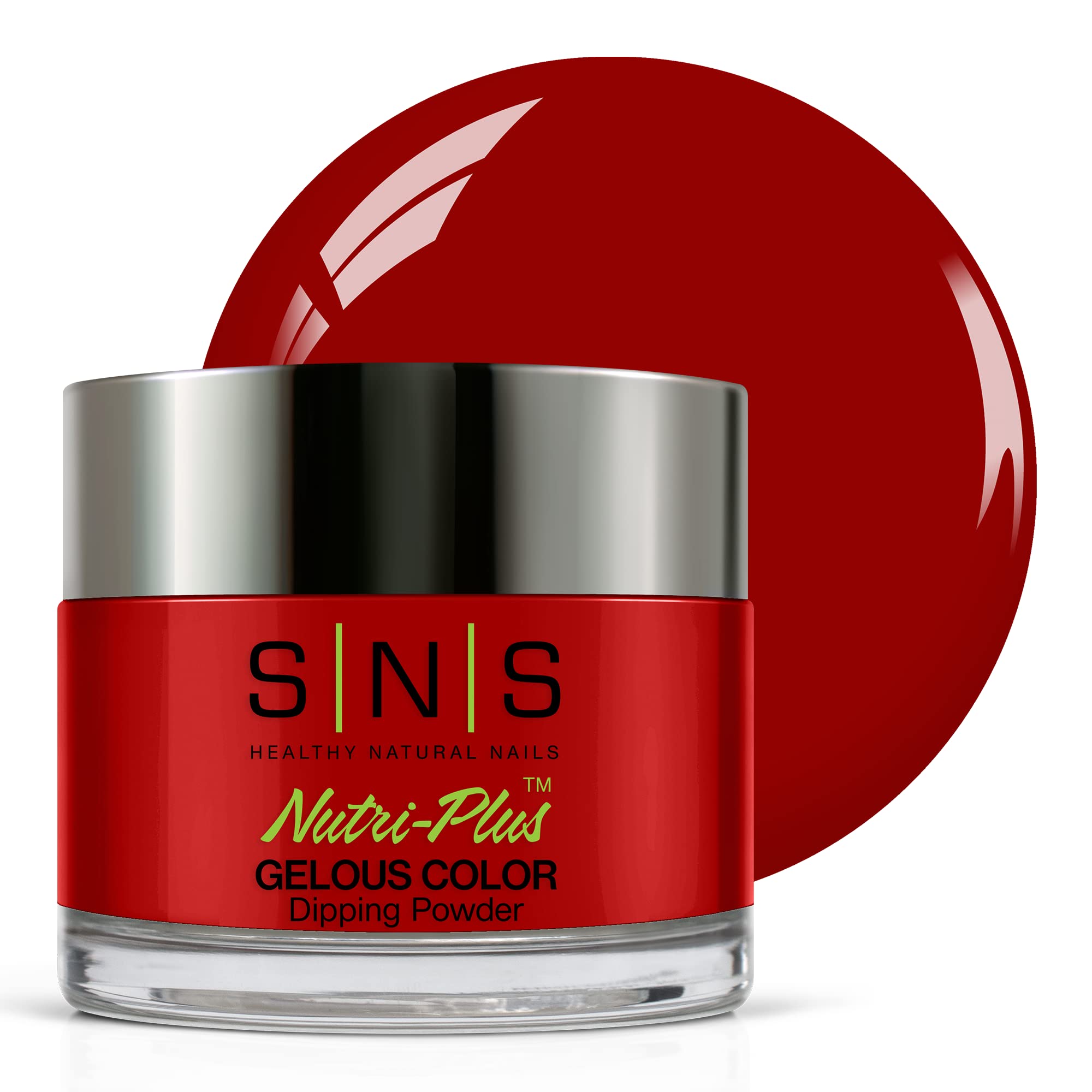 SNS Nail Dip Powder - Love Song (Red/Berry) EE21 | 14-Day Long-Lasting, Low Odor, No UV Lamp | 1 oz