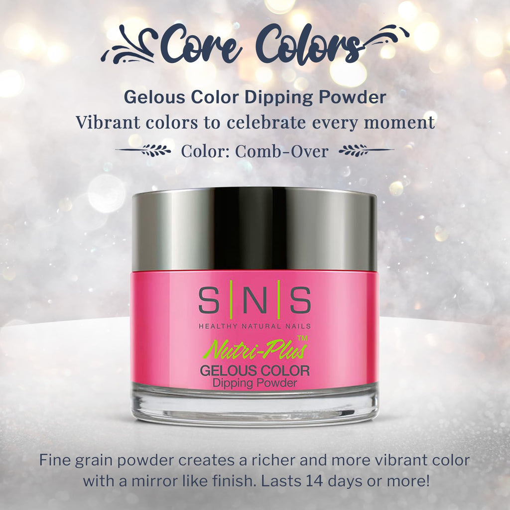 SNS Nail Dip Powder Comb-Over – Long-Lasting 14-Day Color, No UV Lamp, Low-Odor | 1oz