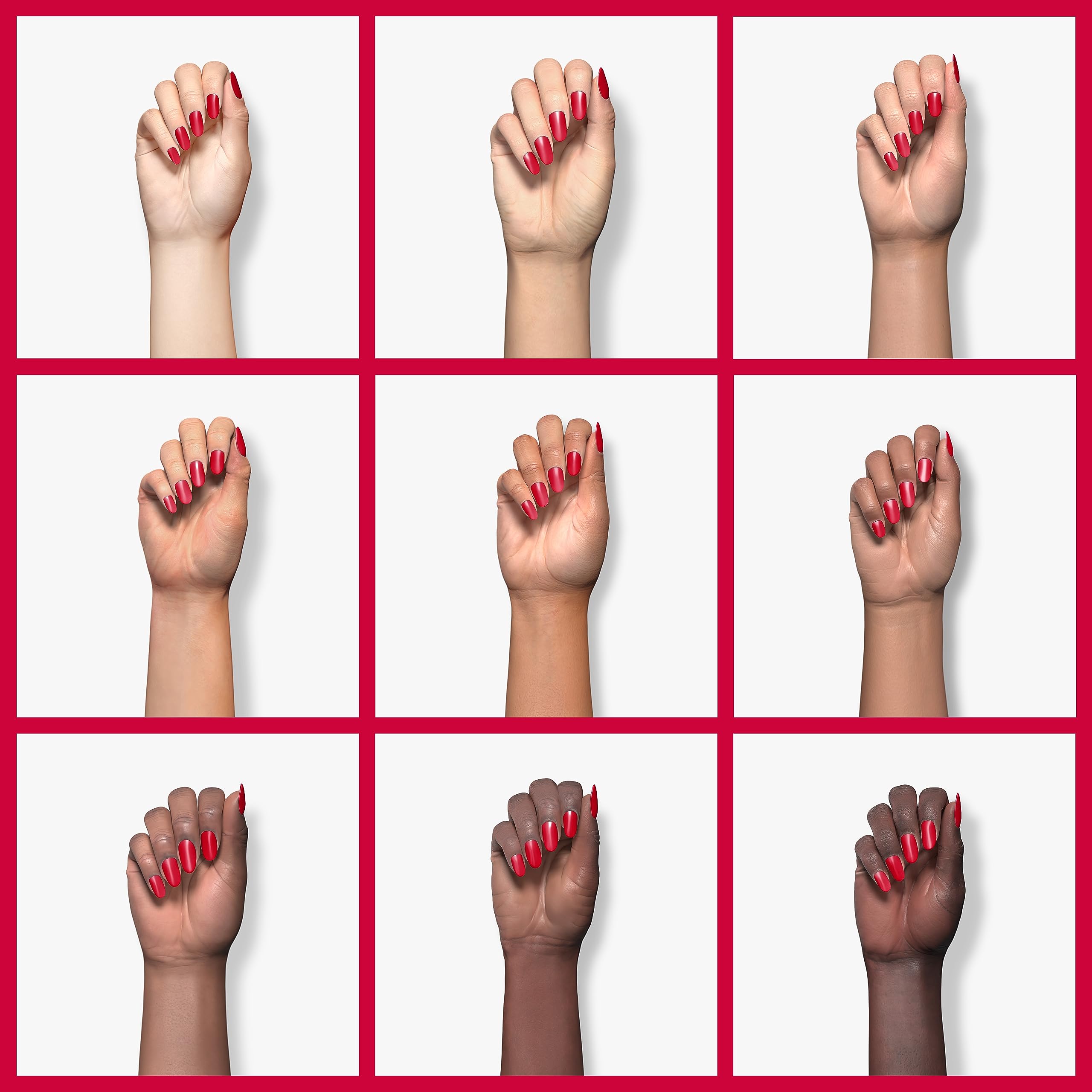 SNS Nail Dip Powder - Finesse Pink/Red/Magenta & Cream | 1oz - 14 Day Wear, Low Odor