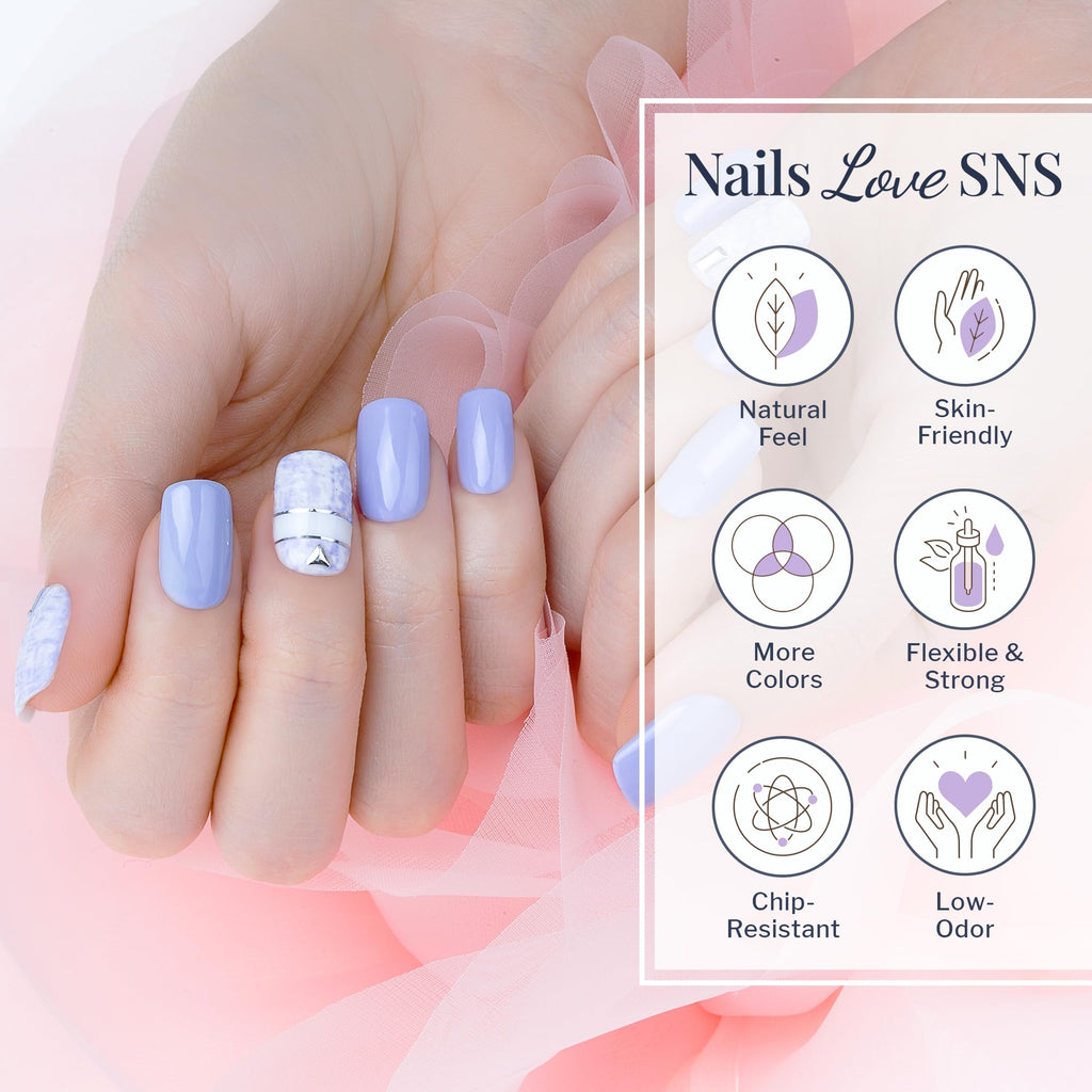 SNS Nail Dip Powder French Connection - Purple/Mauve Shimmer (1oz) | Long-Lasting, Low-Odor, No UV Lamp