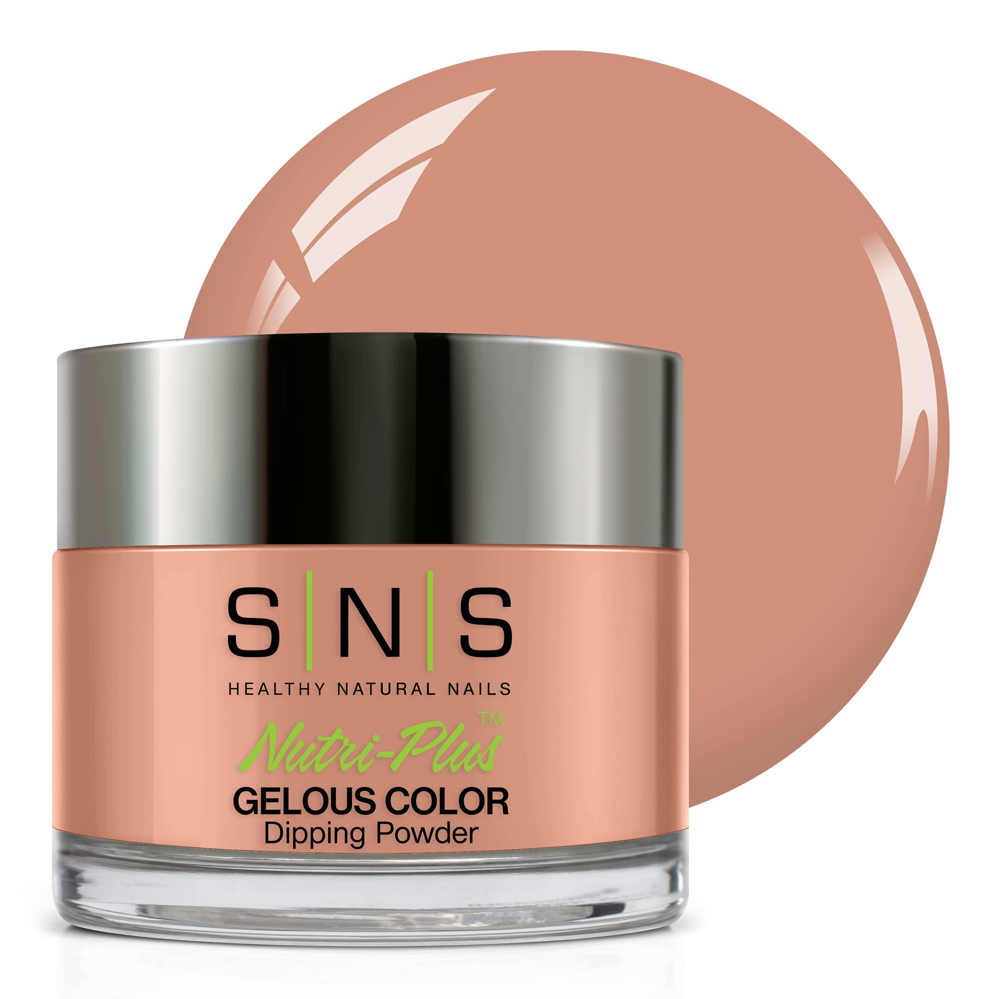 SNS Gelous Color Isle Of View Dip Powder – 14 Days, Low Odor, No UV, 1 oz