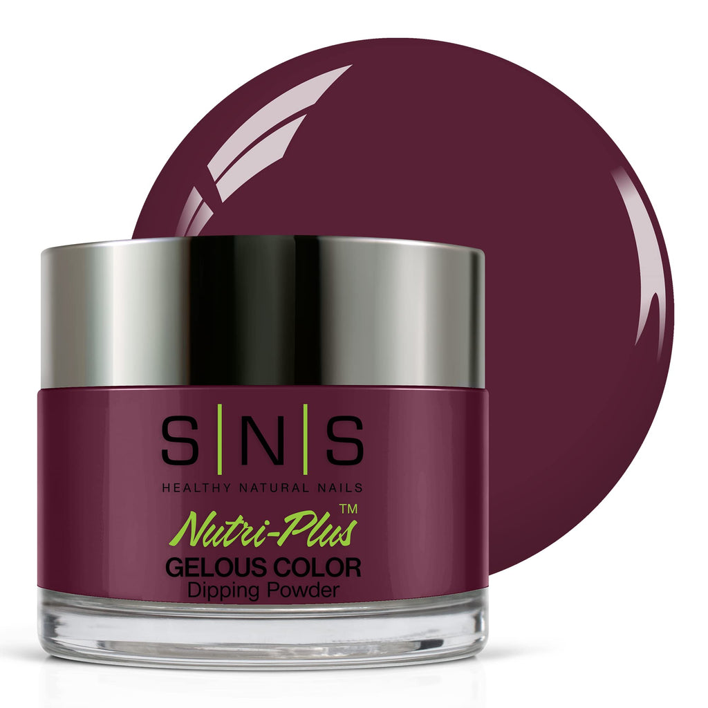 SNS Nail Dip Powder Midnight Serenade (Wine) – Long-Lasting Color, No UV Lamp Needed, 1 Oz