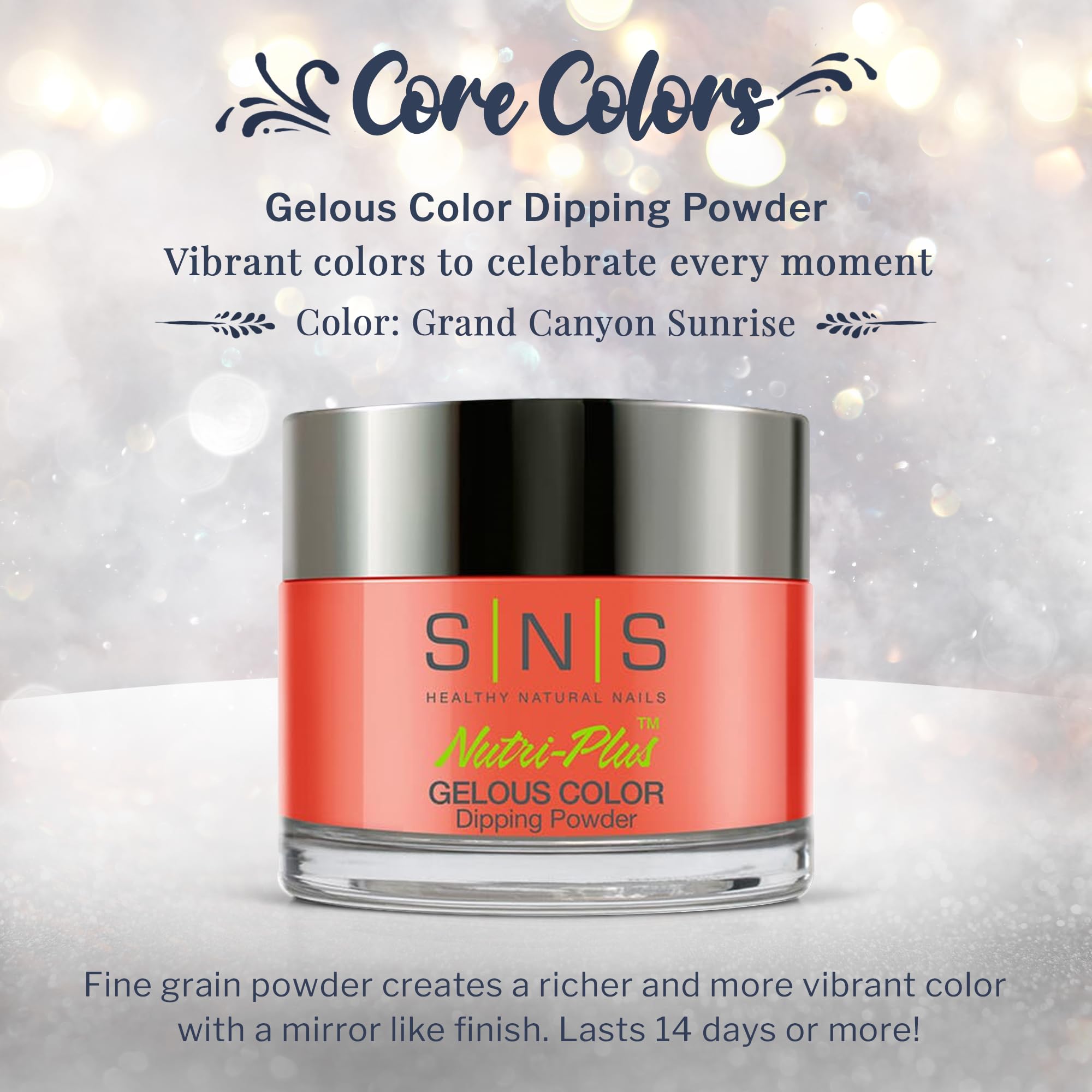SNS Nail Dip Powder Grand Canyon Sunrise – Long-Lasting, Low-Odor, No UV Lamp Needed | 1oz