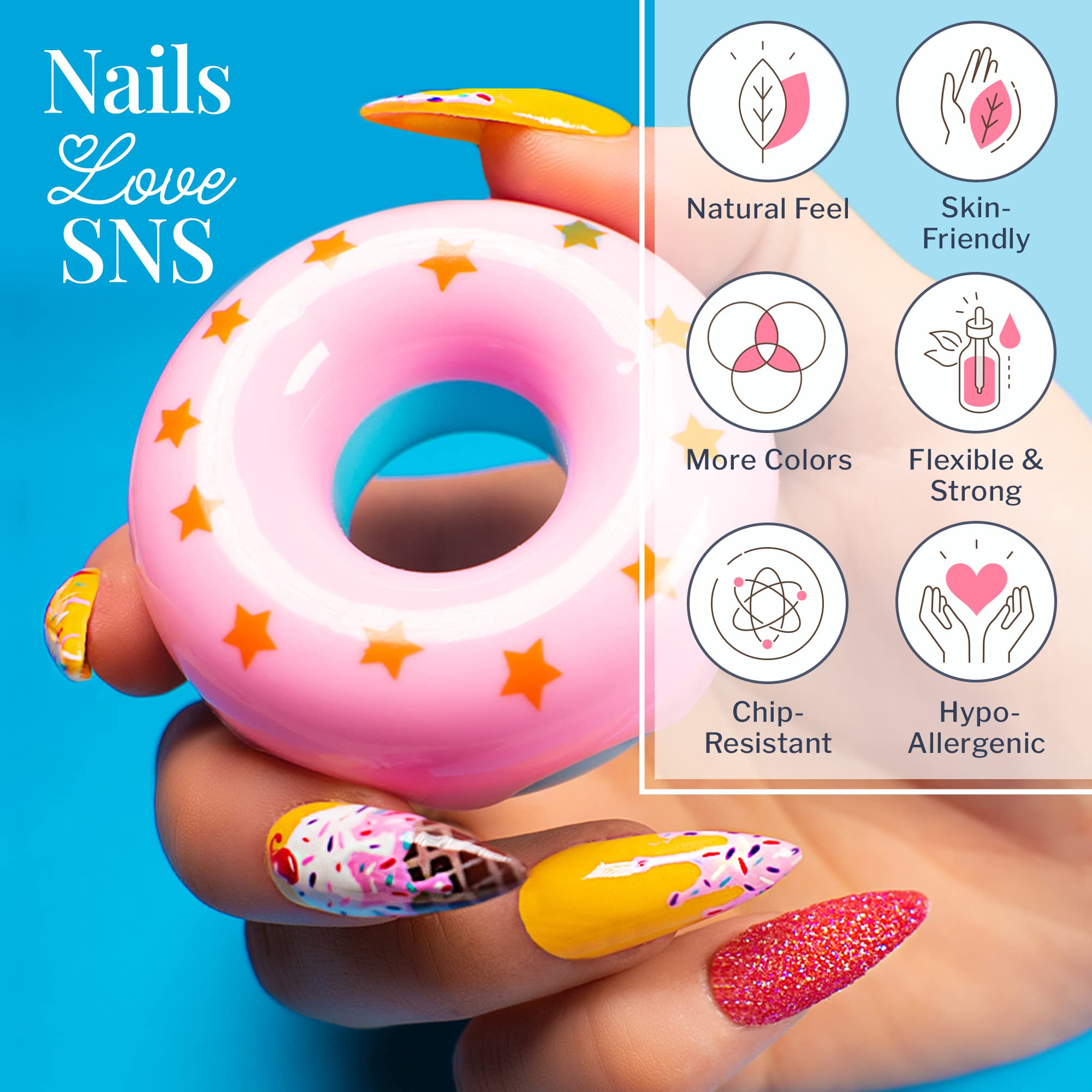 SNS Healthy Natural Nails CS191 Taro Boba Dip Powder (Purple) 1 oz | Long-Lasting Color, 14 Days, Low Odor, No UV Lamp