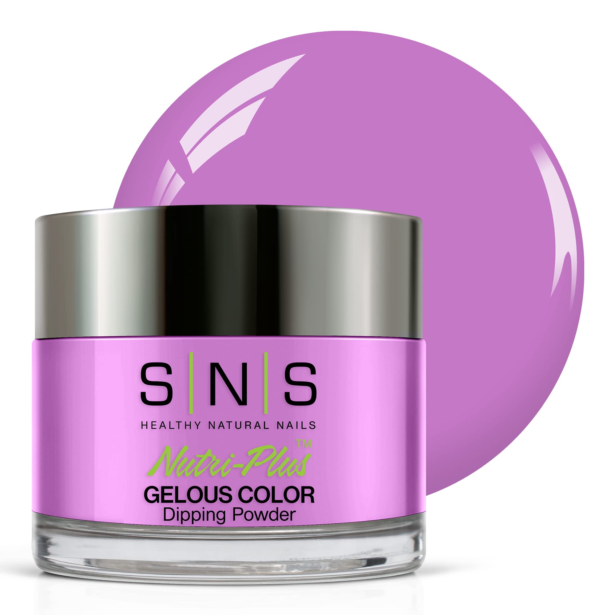SNS Healthy Natural Nails CS191 Taro Boba Dip Powder (Purple) 1 oz | Long-Lasting Color, 14 Days, Low Odor, No UV Lamp