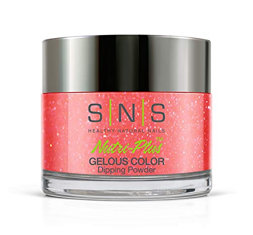 SNS Nail Dip Powder Very Structured Pink/Peach Shimmer – 1.5oz, 14-Day, Low-Odor, No UV Lamp