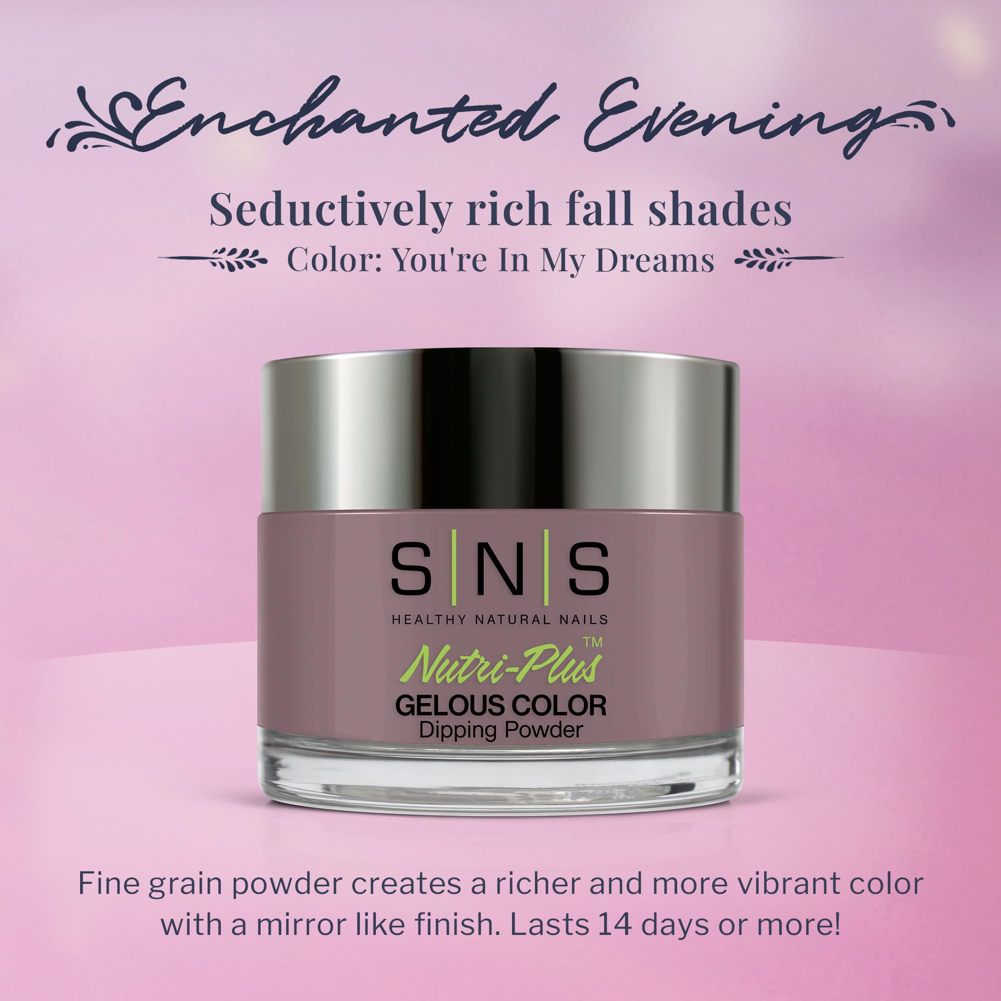 SNS Nail Dip Powder You're In My Dreams (Purple/Lavender) - 1 oz | Long-Lasting, Low Odor, No UV Lamp | SNS Healthy Natural Nails