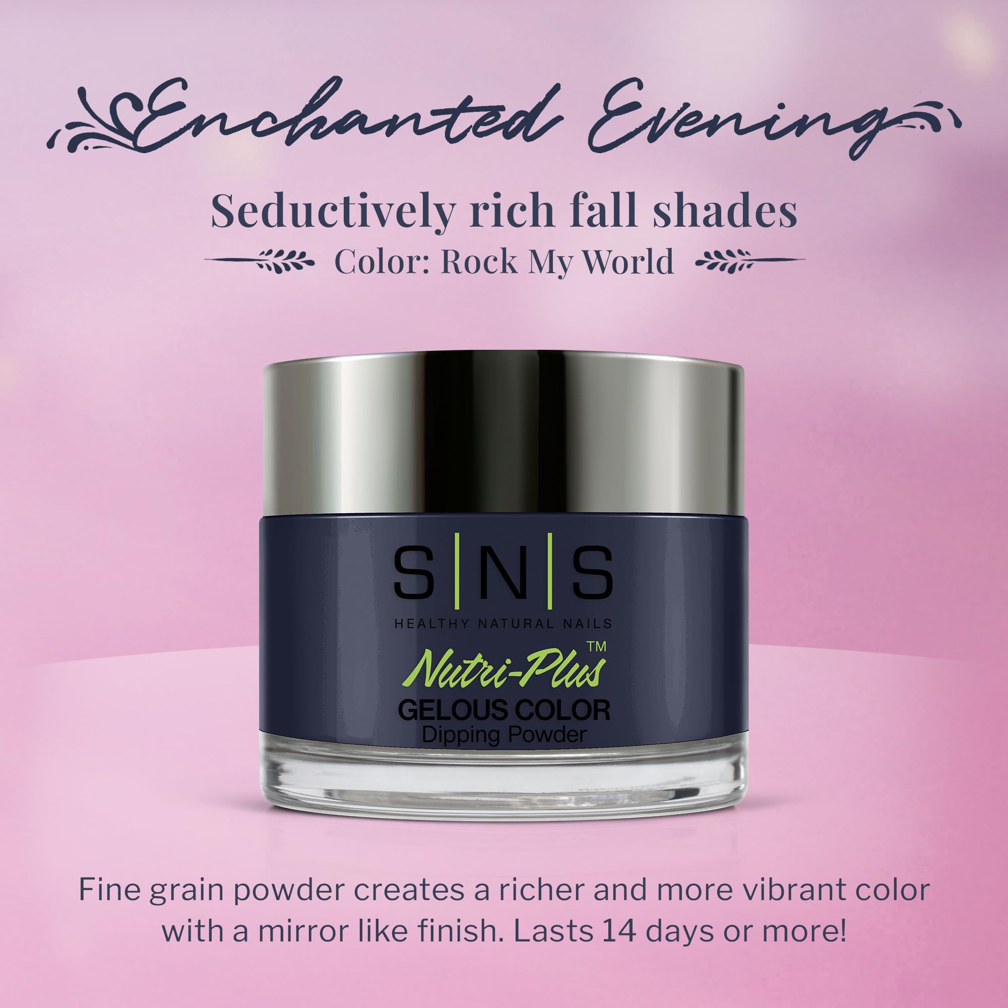 SNS Nail Dip Powder Rock My World Blue-Teal | 14-Day Wear, Low Odor, No UV Lamp | 1 Oz