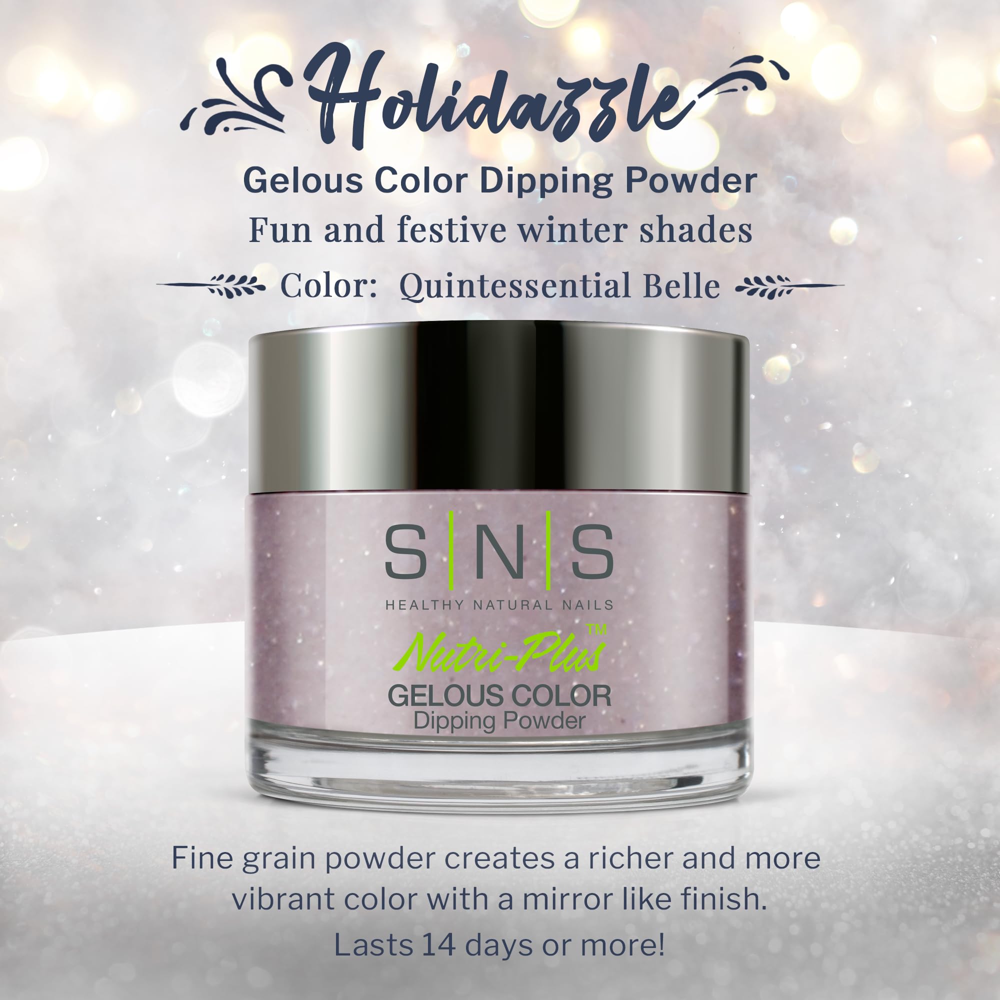 SNS Nails Dipping Powder Gelous Color HD21-1oz | Holidazzle Collection