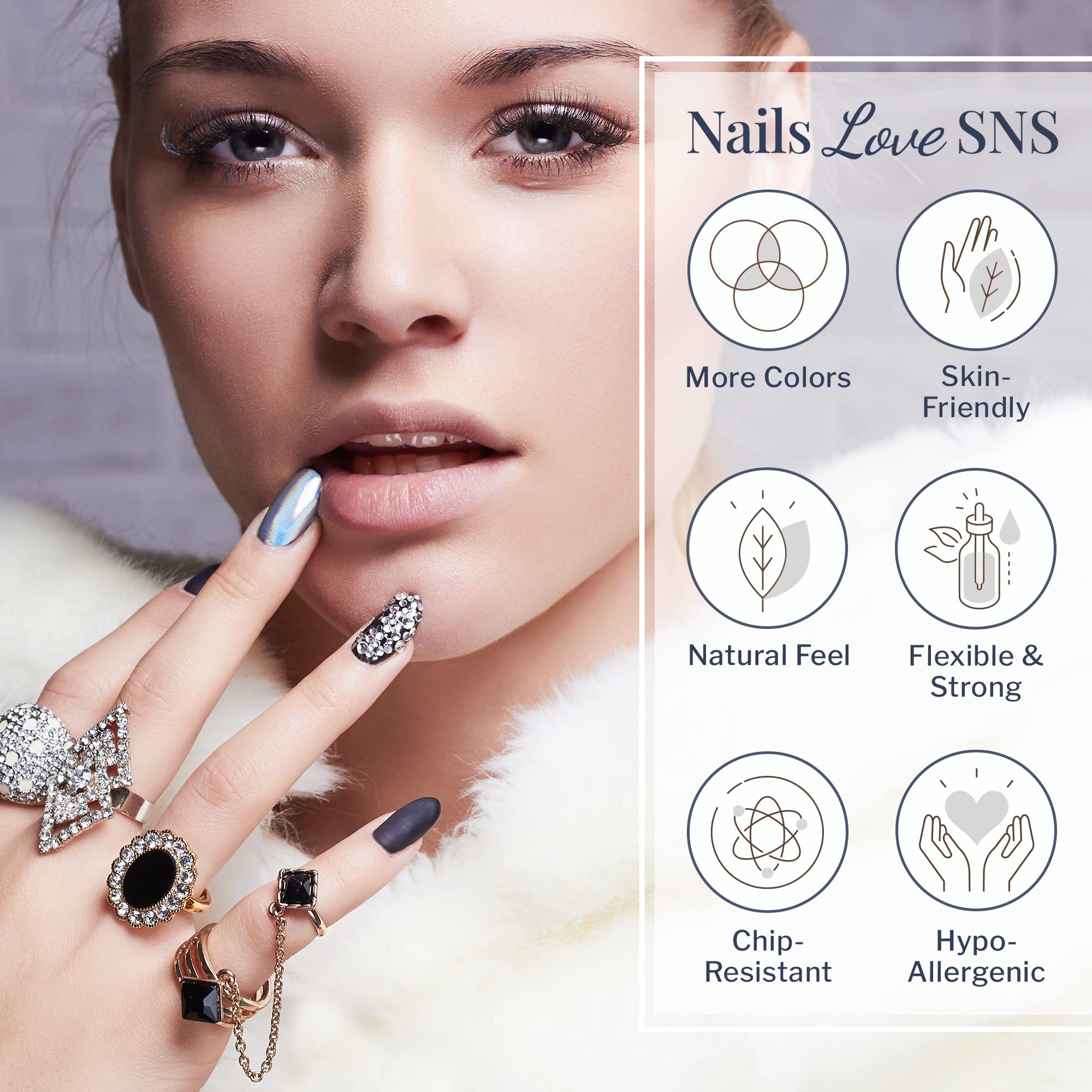 SNS Nails Gelous Color Dipping Powder WW10 - Winter Wonderland Collection (1oz)