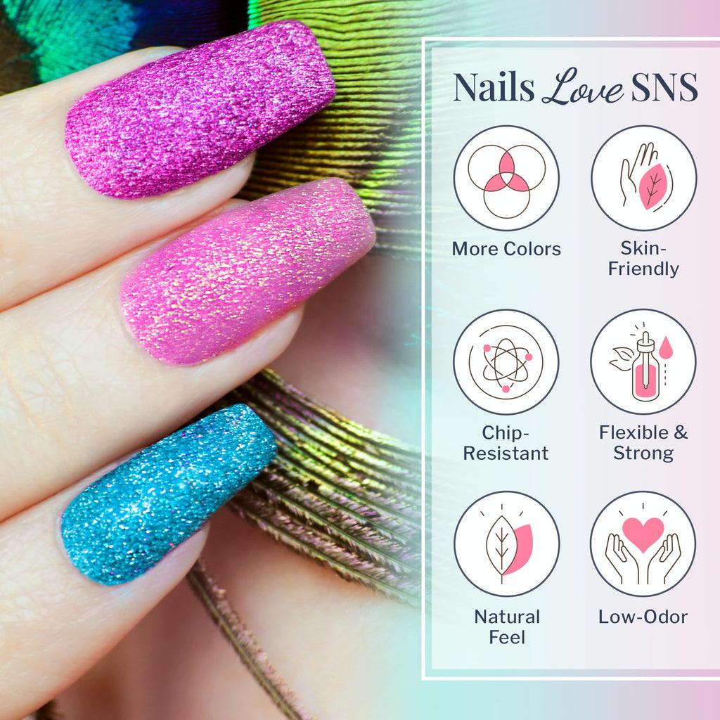 SNS Nail Dip Powder Baby Turaco – 14-Day Color, Low Odor, No UV Lamp