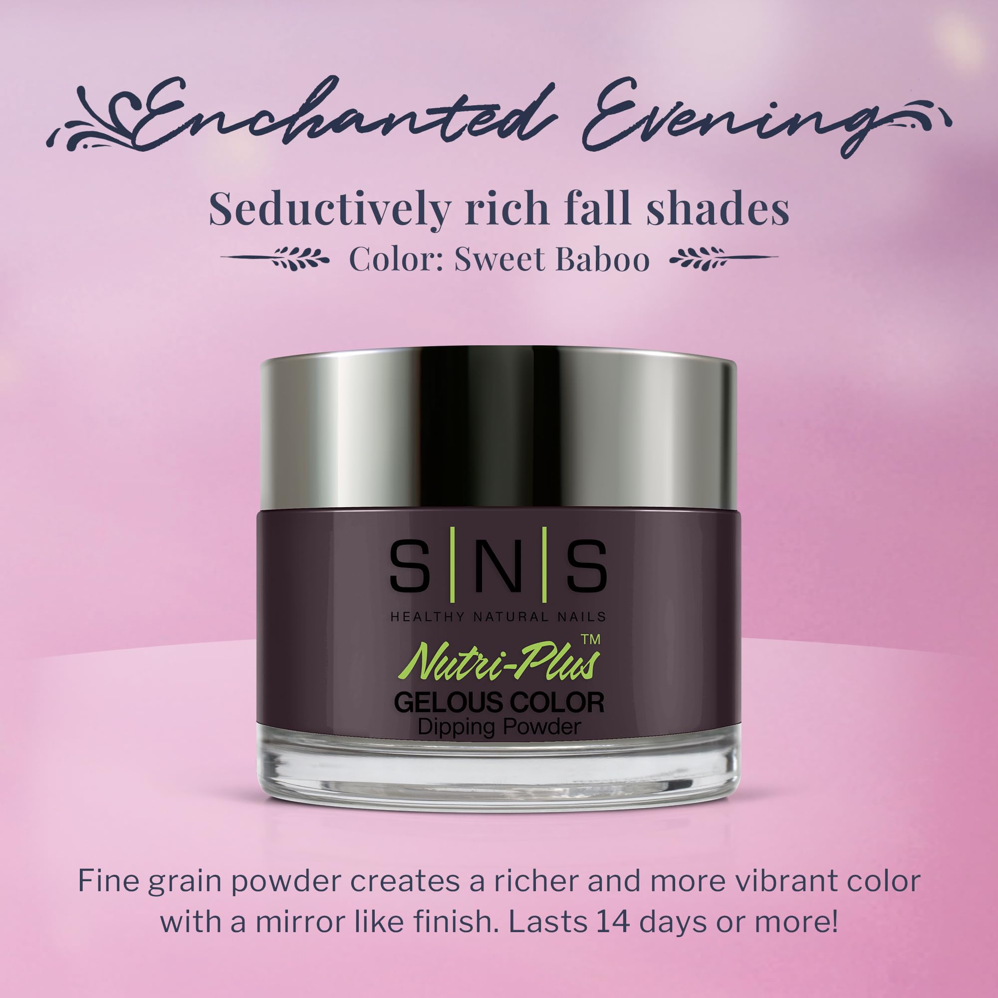 SNS Nail Dip Powder Sweet Baboo Gray – Long-Lasting Color, Low Odor, No UV Lamp | 1 oz
