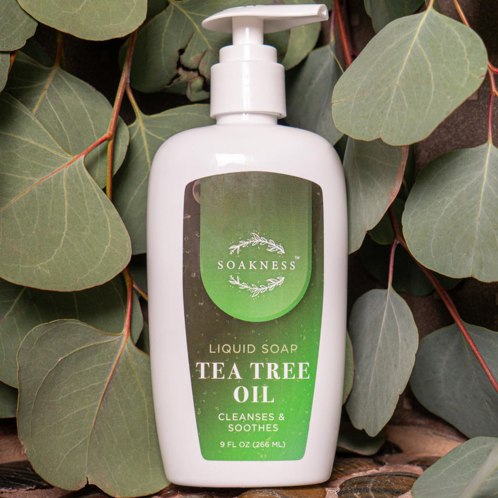 Soakness Tea Tree Hand Soap – Gentle Cleansing & Hydration (9 oz)
