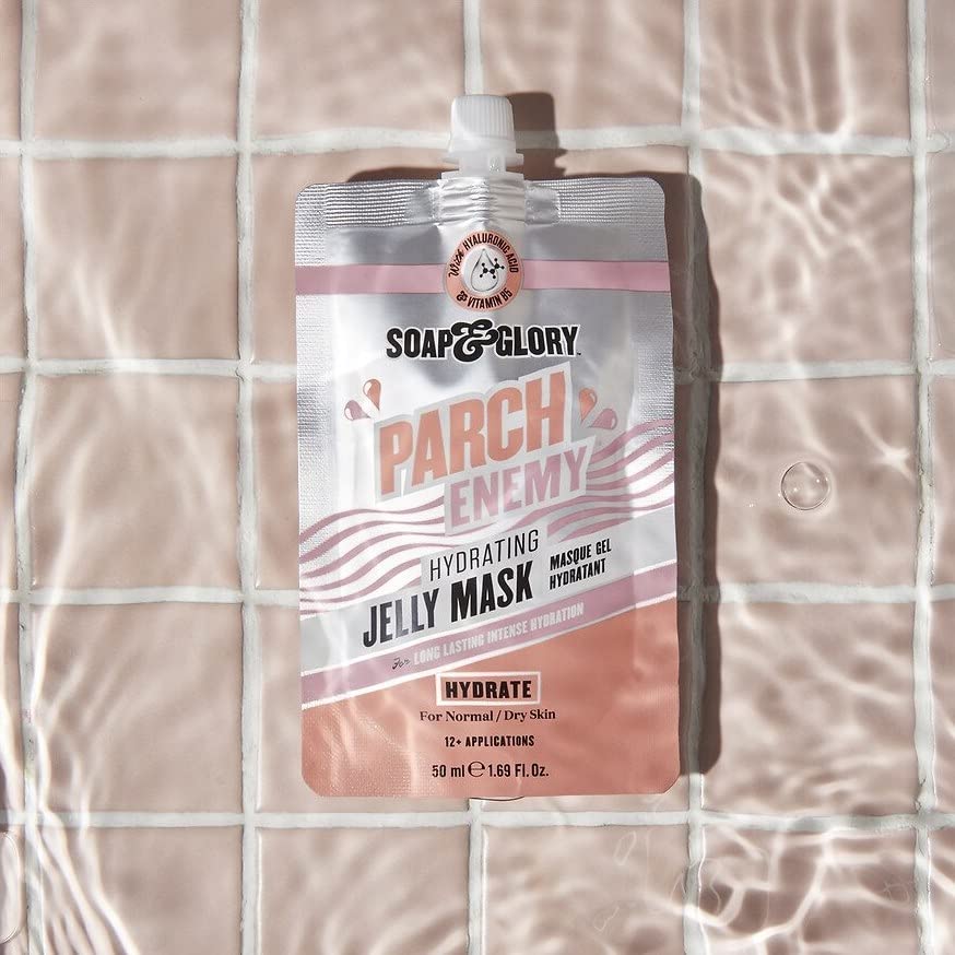 Soap & Glory Parch Enemy Hydrating Jelly Mask – Vitamin B5 + Hyaluronic Acid, 50ml