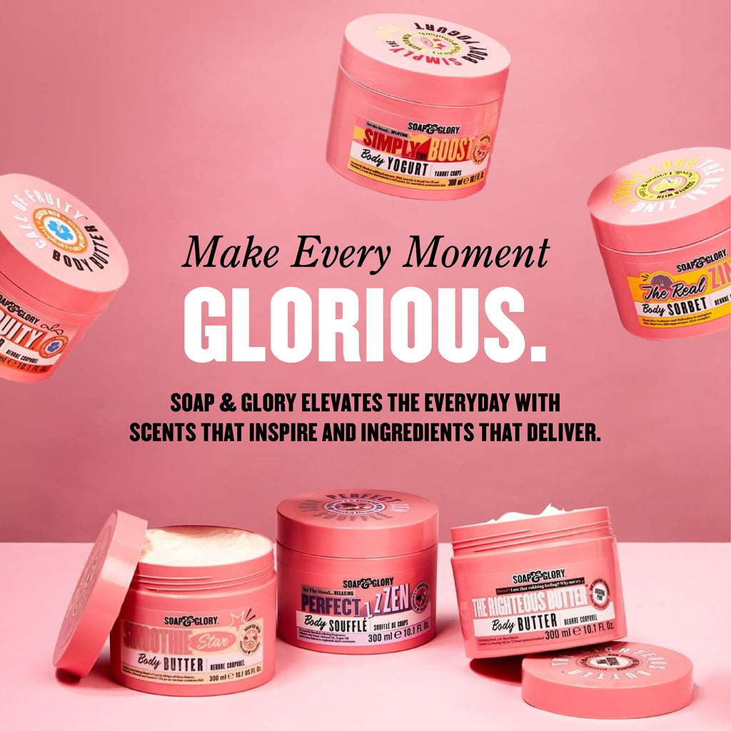 Soap & Glory Original Pink Clean On Me Body Wash – Hydrating Shower Gel with Built-In Body Lotion (500 ml, 2-pack)