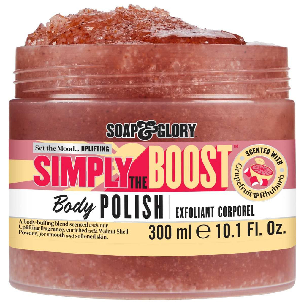 Soap & Glory Simply The Boost Exfoliating Body Scrub – Smoothing & Buffing Body Polish (300ml)