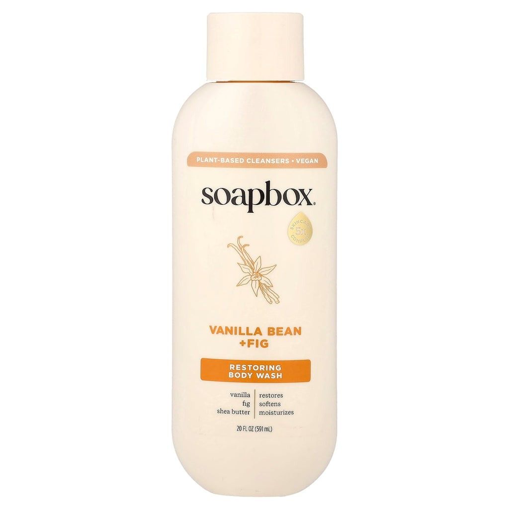Soapbox Restoring Body Wash – Vanilla Bean & Fig, 20 fl oz