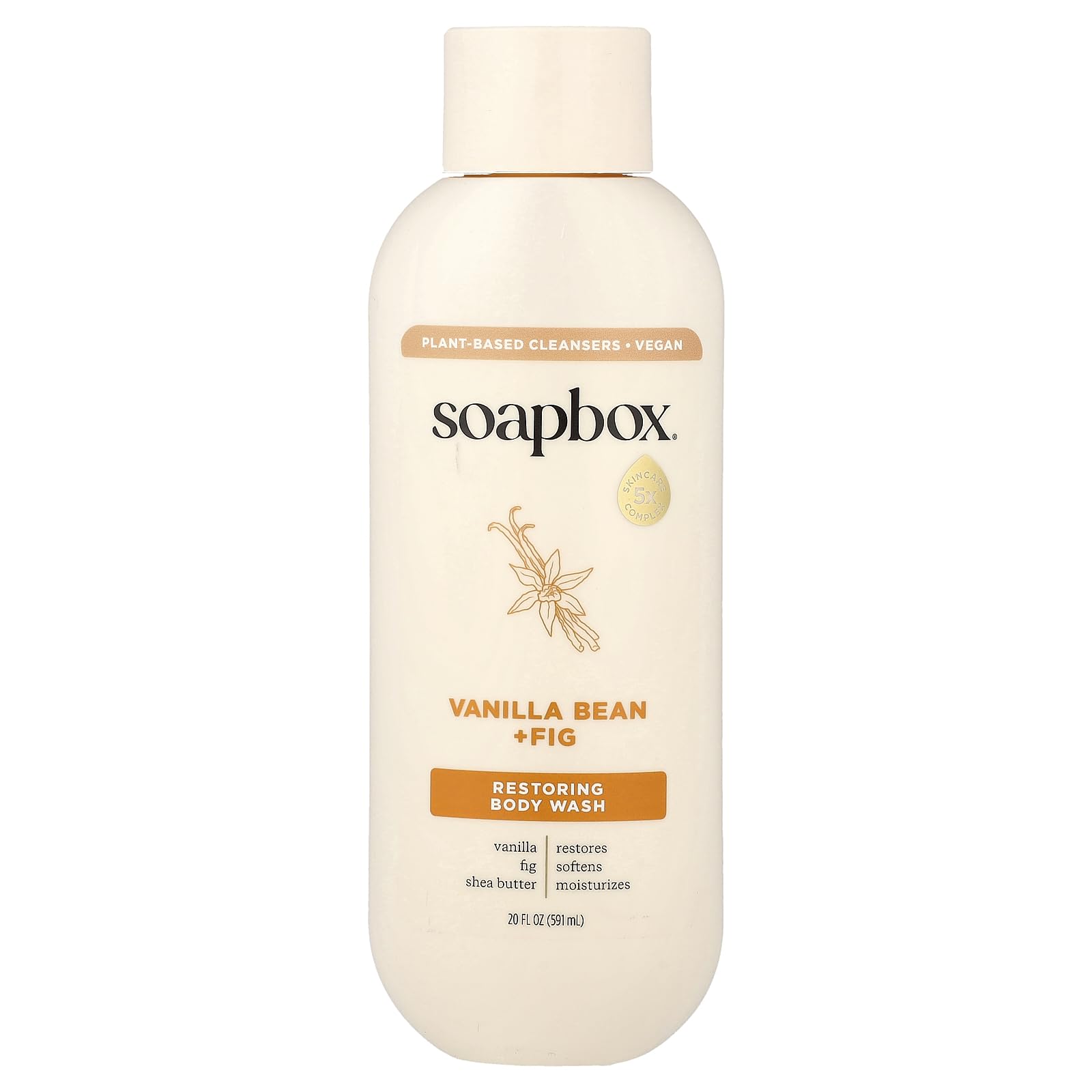 Soapbox Restoring Body Wash – Vanilla Bean & Fig, 20 fl oz