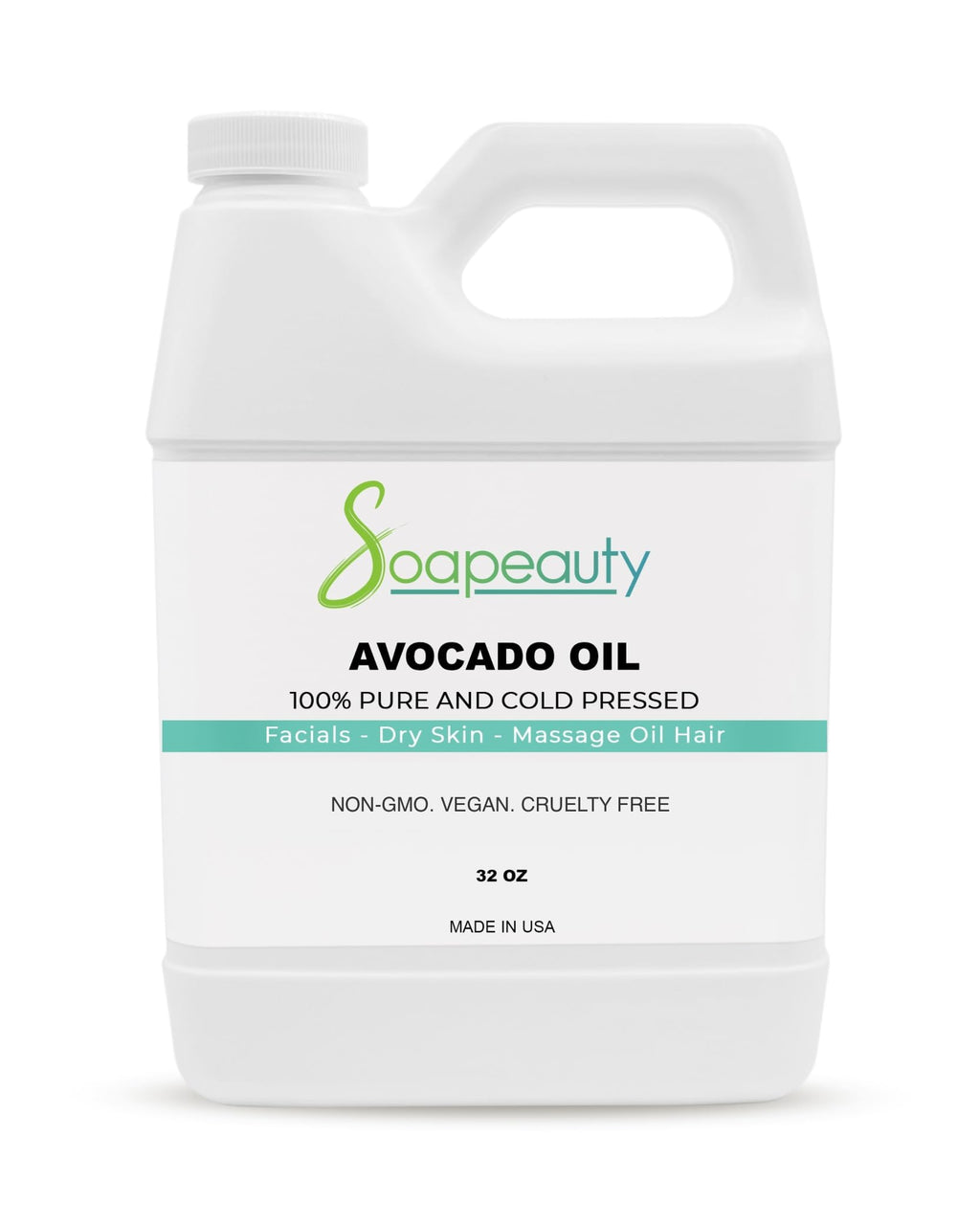Soapeauty Avocado Oil for Skin & Hair – Cold Pressed, 32 fl oz