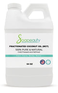 Soapeauty Fractionated Coconut Oil – 64 oz, 100% Natural Carrier for Skin, Hair & Soap Making