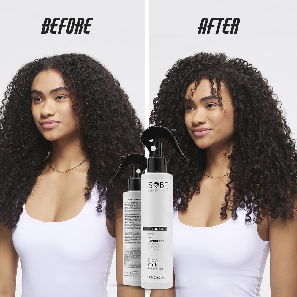 SOBE LUXE COLLECTION Heat Protectant Spray, 8 Fl Oz – Frizz-Free Shine & Faster Blowouts