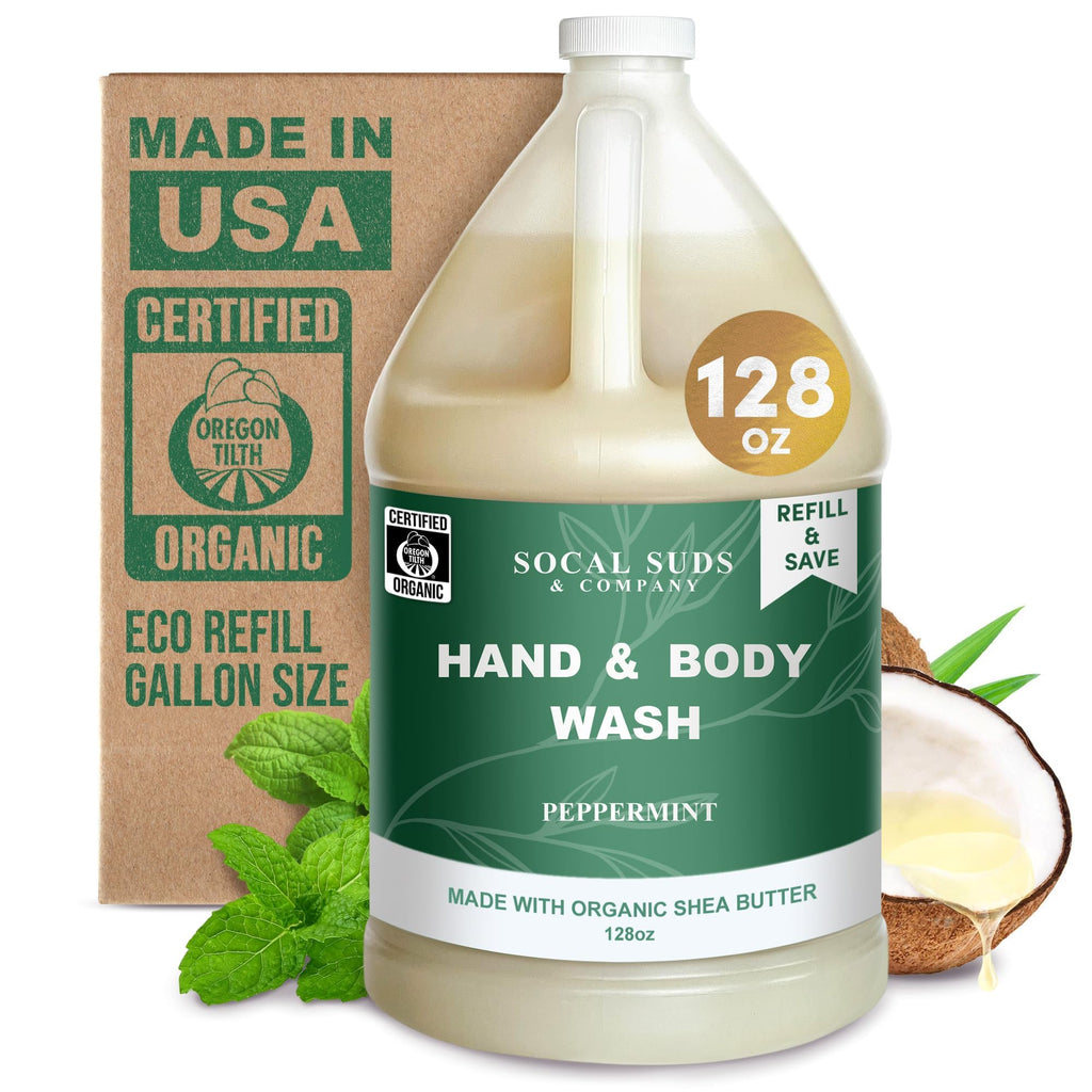SoCal Suds & Company 128oz Organic Peppermint Hand & Body Wash