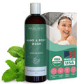 SoCal Suds & Company Organic Shea Butter Body Wash – Peppermint Castile Soap (12oz)