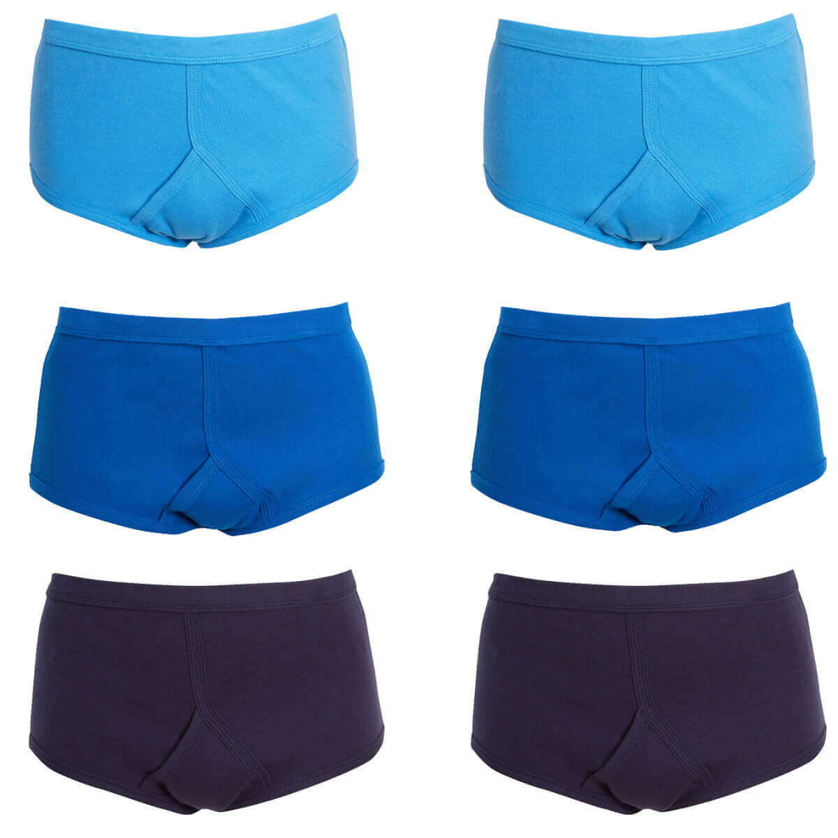 Sock Stack Men's 6 Pack Cotton Y-Front Briefs White 100% Cotton Soft Stretch Waistband