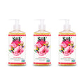 South Of France SoF Nourishing Hand Wash – Wild Rose, Sea Algae + Coconut & Olive Oil | Vegan & Non-GMO | 3 x 8oz