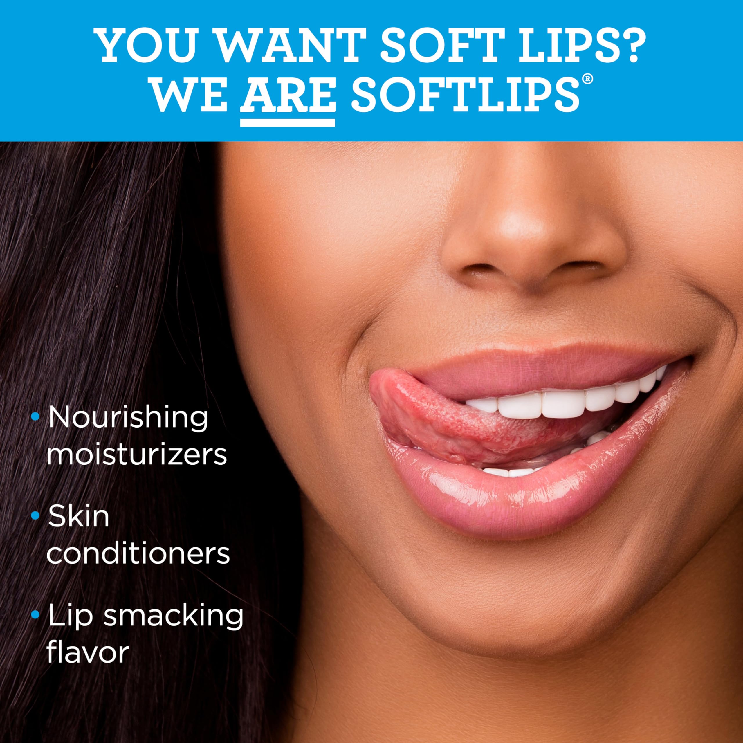 SoftLips Vanilla Lip Protectant SPF 20 – Hydrating Lip Balm (2-Pack)