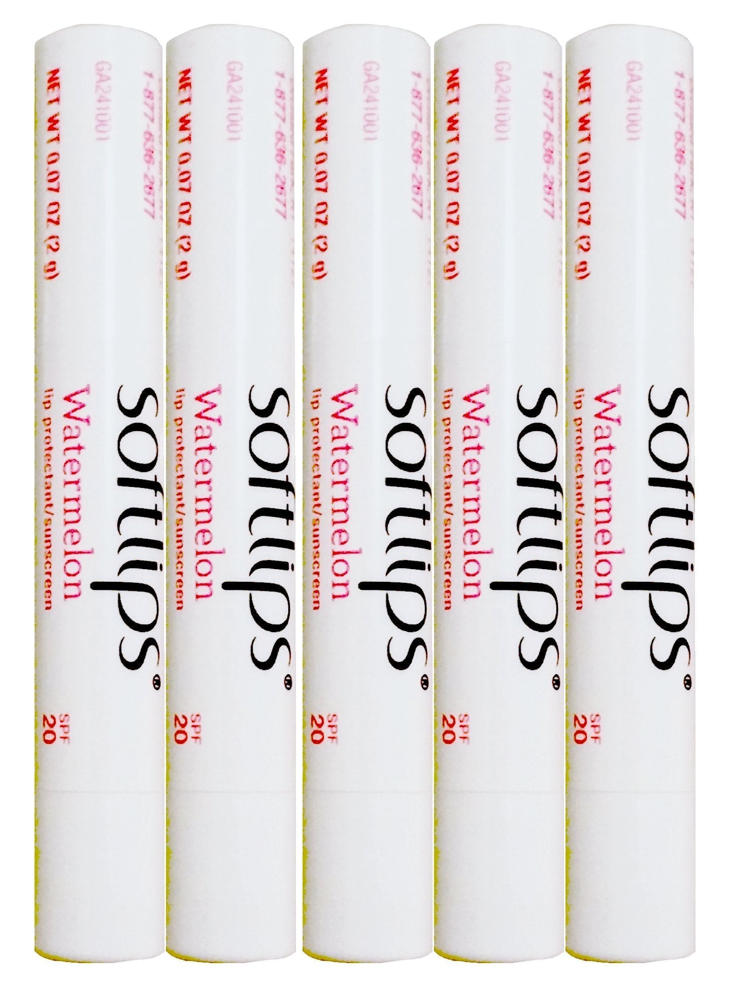 SoftLips Watermelon Lip Balm SPF 20 – 5 Sticks