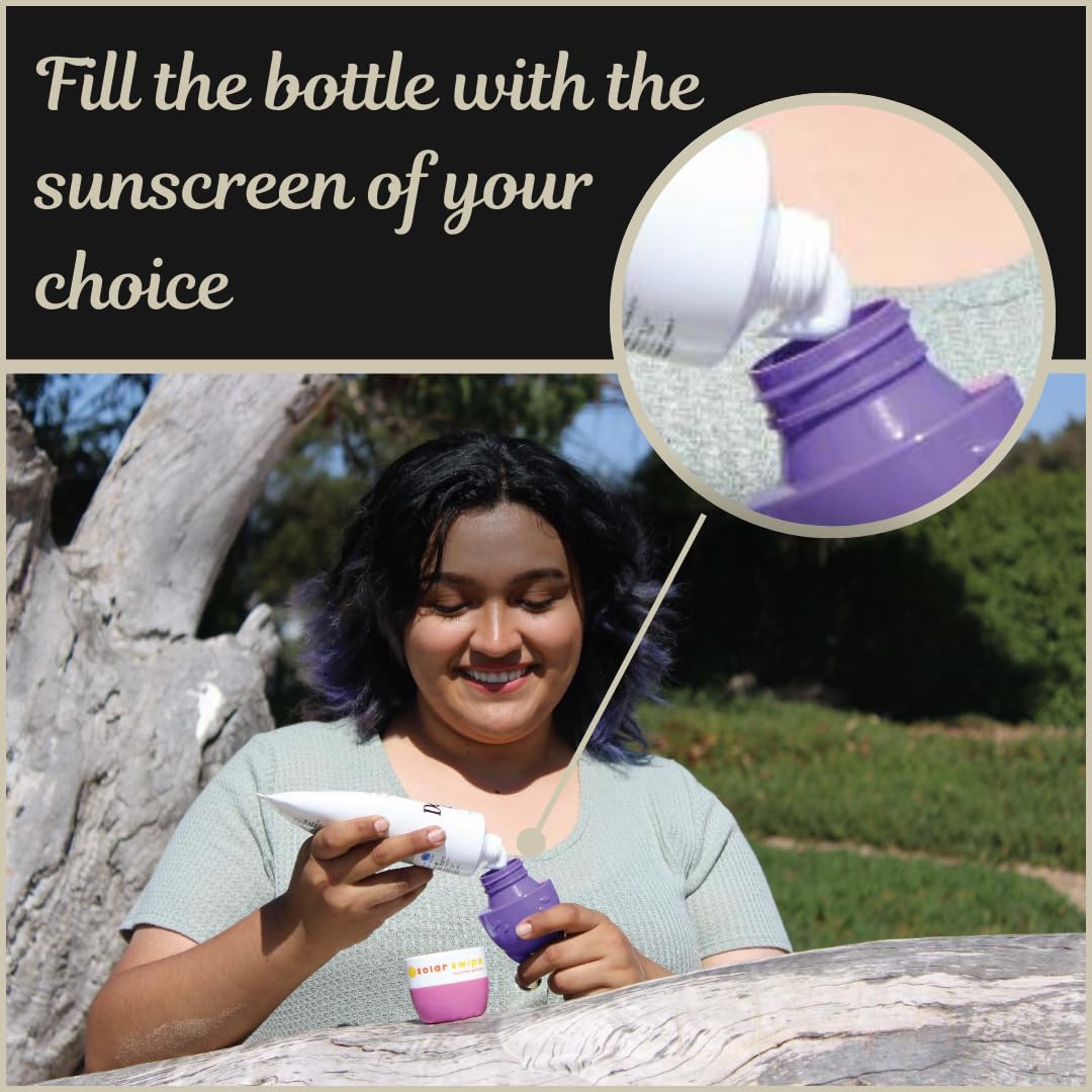 Solar Swipe Sunscreen Applicator – Portable, Refillable, Mess-Free for All Ages