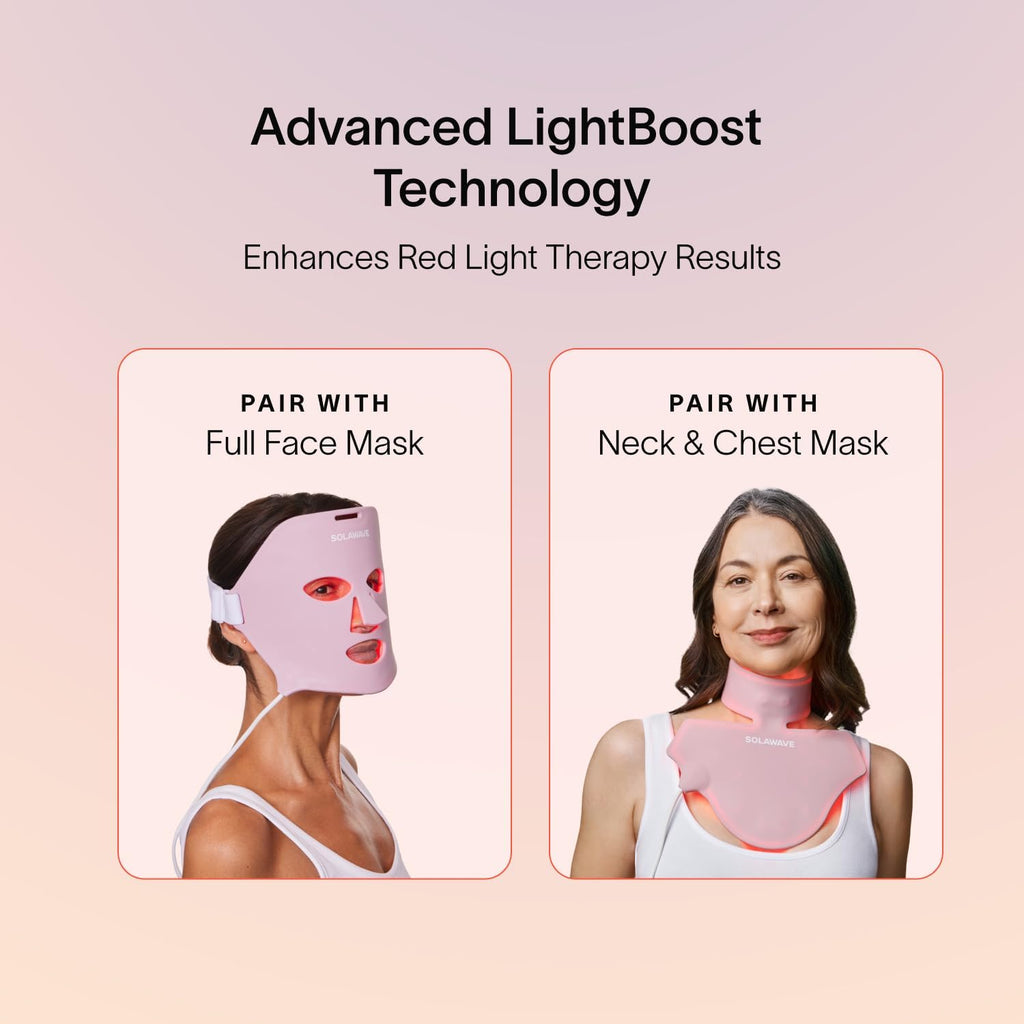 Solawave LightBoost Red Light Serum for Face & Neck | Pairs with Beauty Wand & Microcurrent Devices