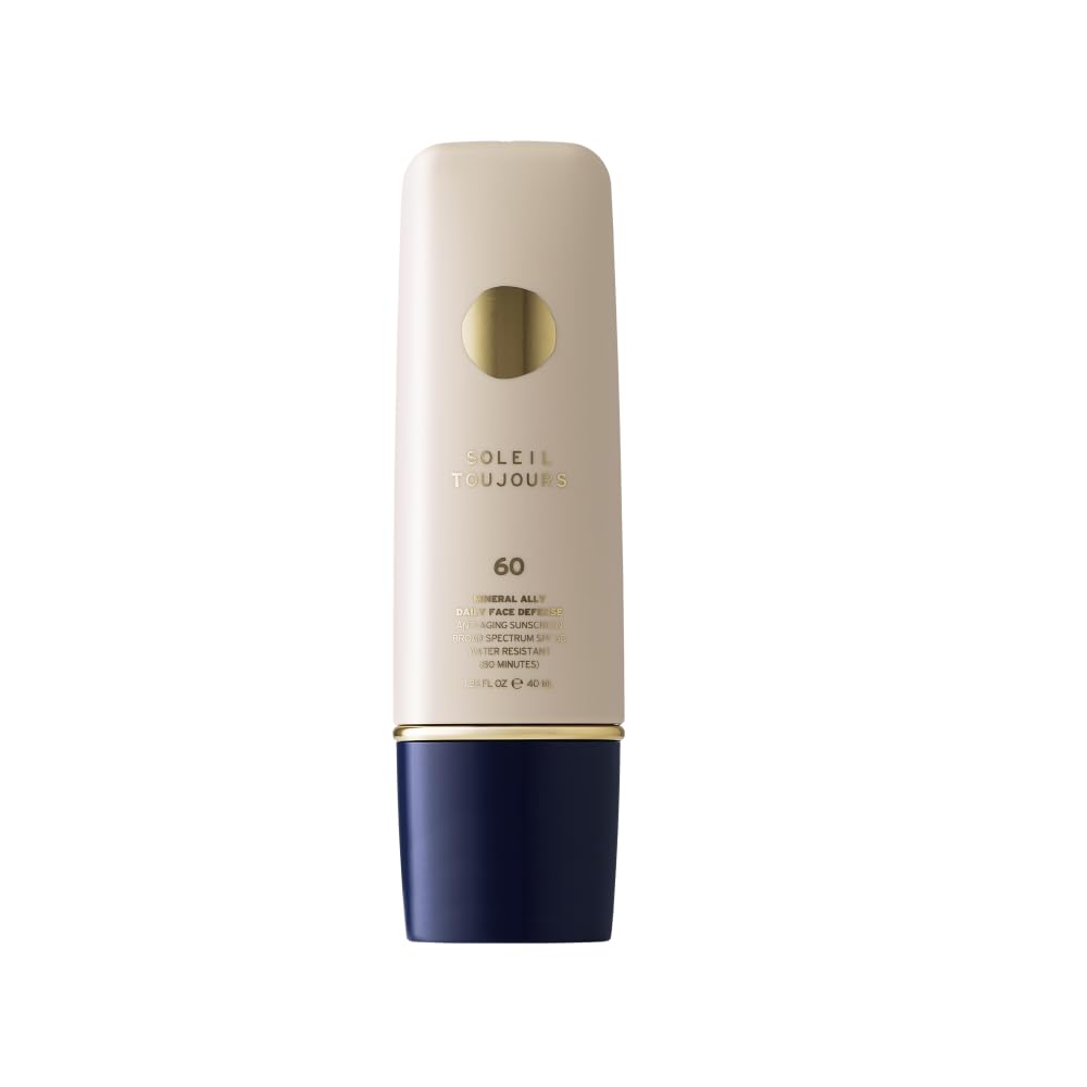 Soleil Toujours Daily Defense Moisturizer SPF 60 with Vitamin C | Mineral Sunscreen for Face
