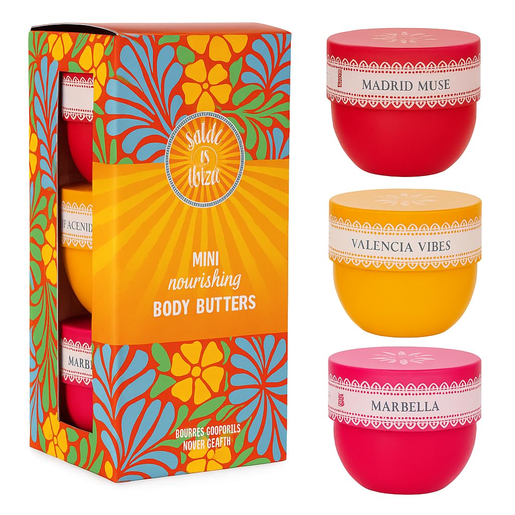 Solo en Ibiza Body Butter Gift Set – Madrid Muse, Valencia Vibes & Marbella (3-Piece)