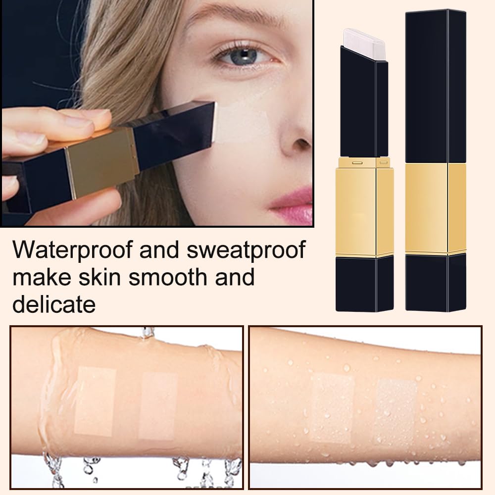 SOLOTREE 2-in-1 Foundation Stick with Brush | Color-Matching Hydrating Foundation